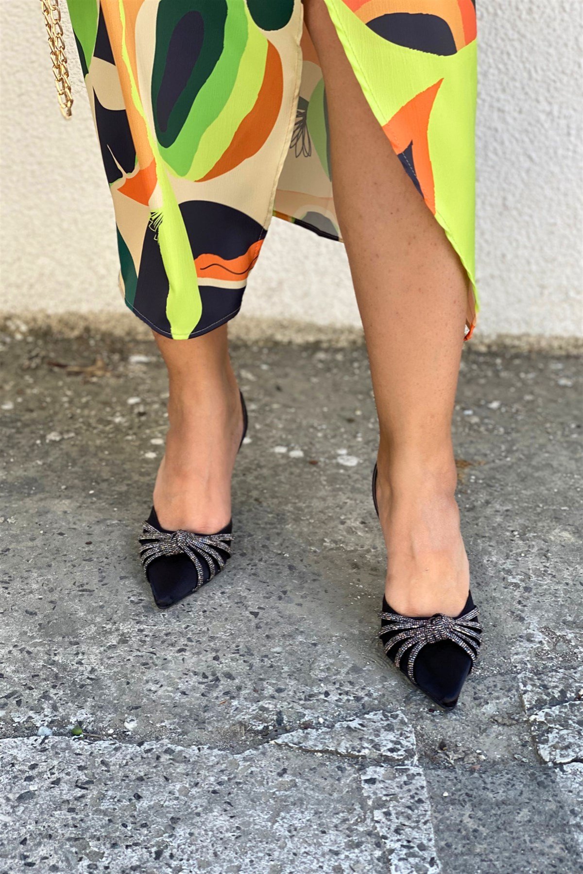 Lady Stiletto Ayakkabı Siyah