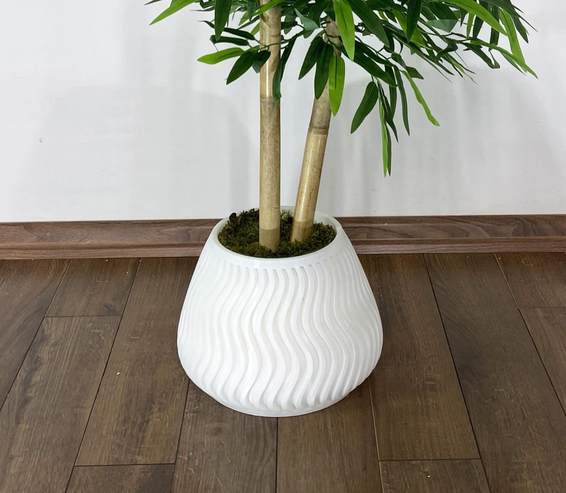 YAPAY BAMBU AĞACI 140cm +125cm BENJAMİN AĞACI YOĞUN YAPRAKLI