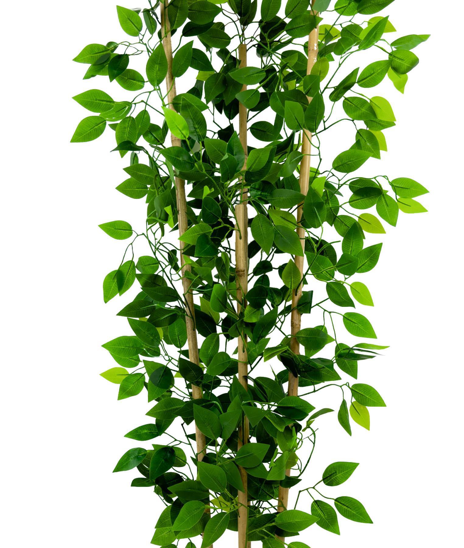 Yapay benjamin ağacı 140cm siyah gümüş metal saksıda