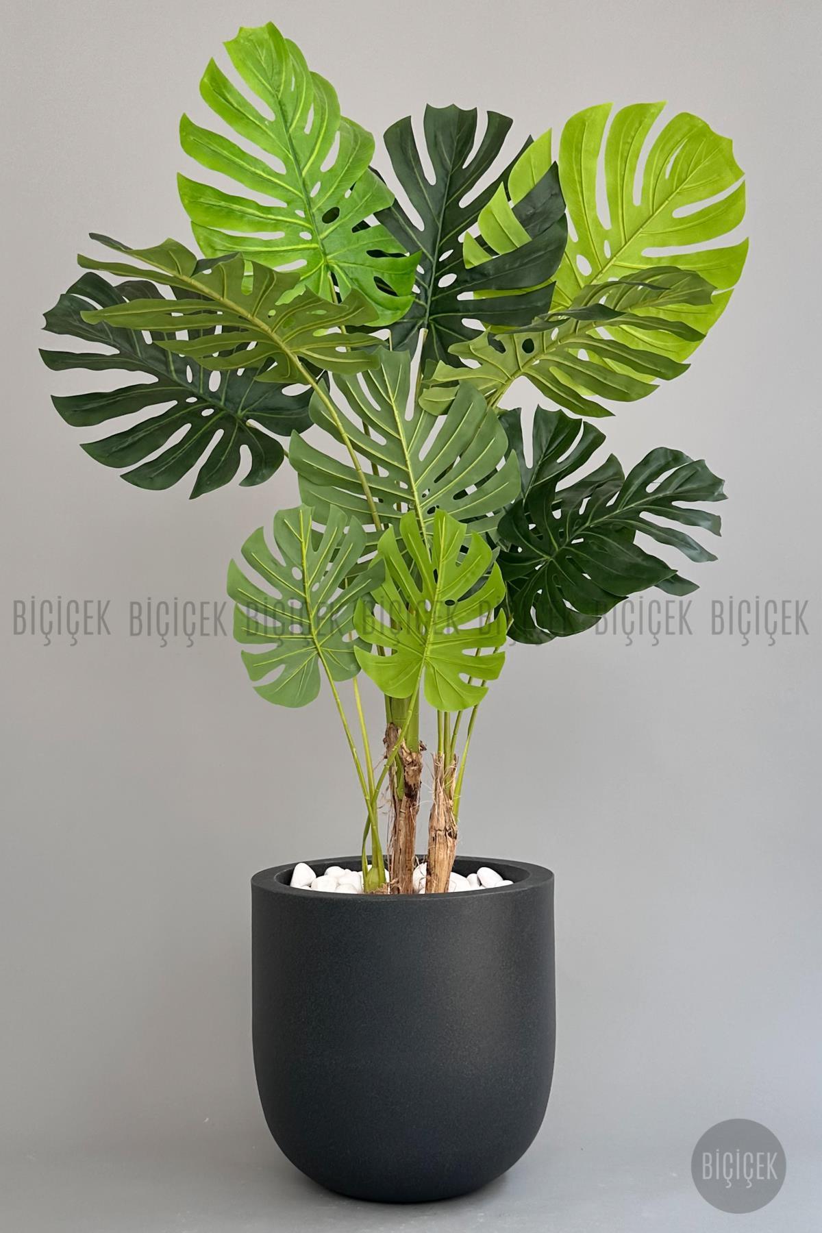 Yapay Monstera Ağacı 170 cm lux dış mekan saksıda