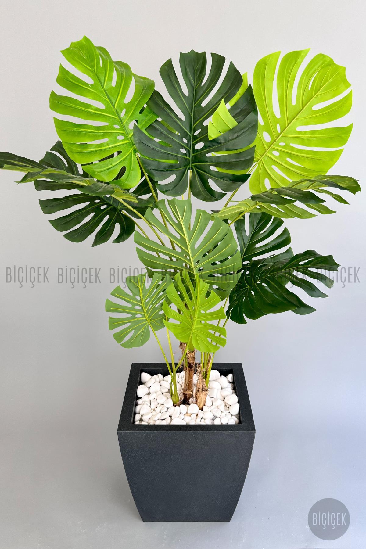 Yapay Monstera Ağacı 170 cm lux dış mekan saksıda