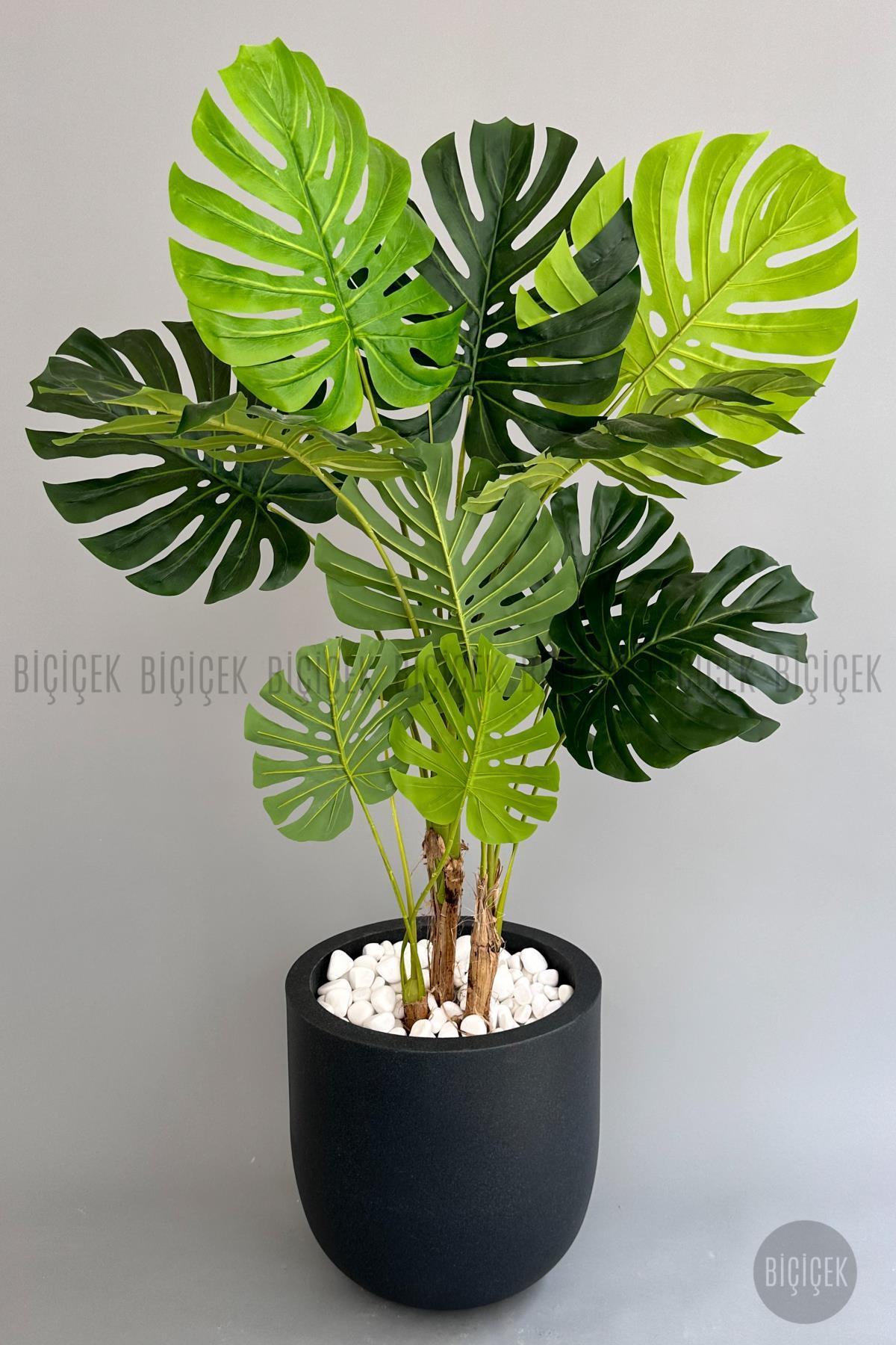 Yapay Monstera Ağacı 170 cm lux dış mekan saksıda