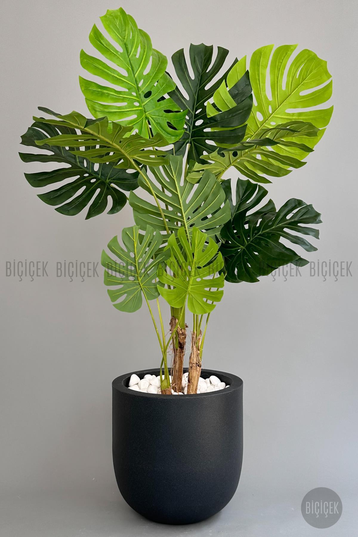 Yapay Monstera Ağacı 170 cm lux dış mekan saksıda
