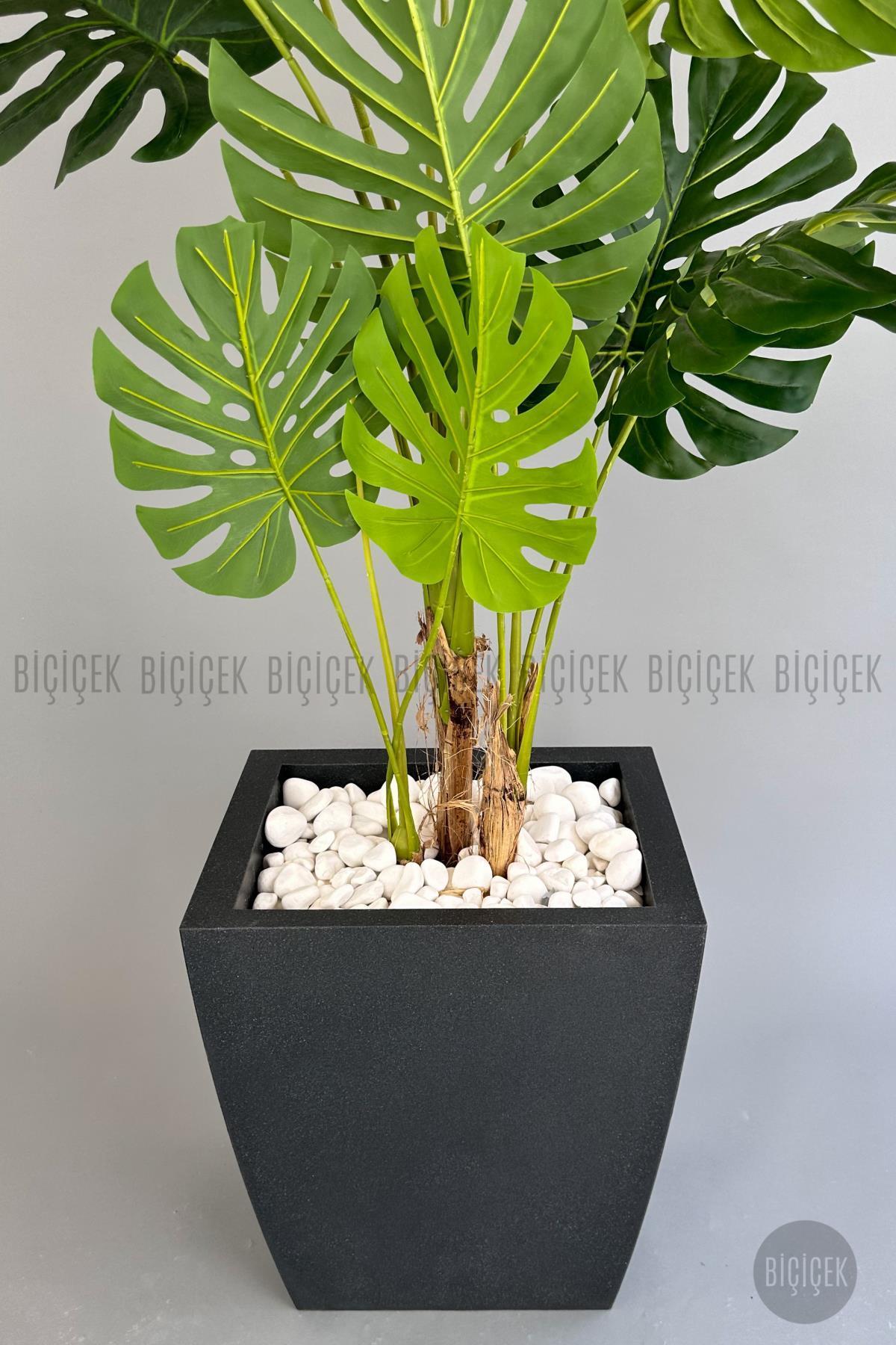 Yapay Monstera Ağacı 170 cm lux dış mekan saksıda