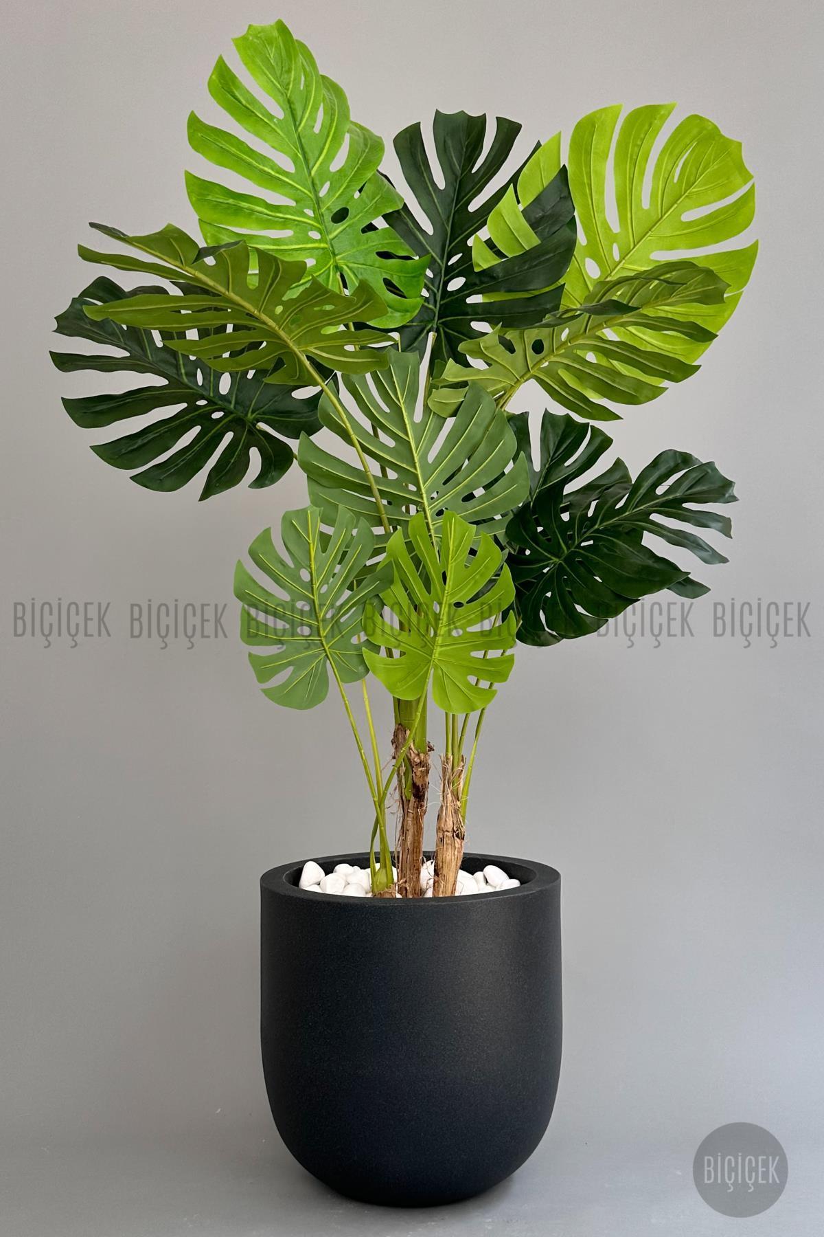 Yapay Monstera Ağacı 170 cm lux dış mekan saksıda