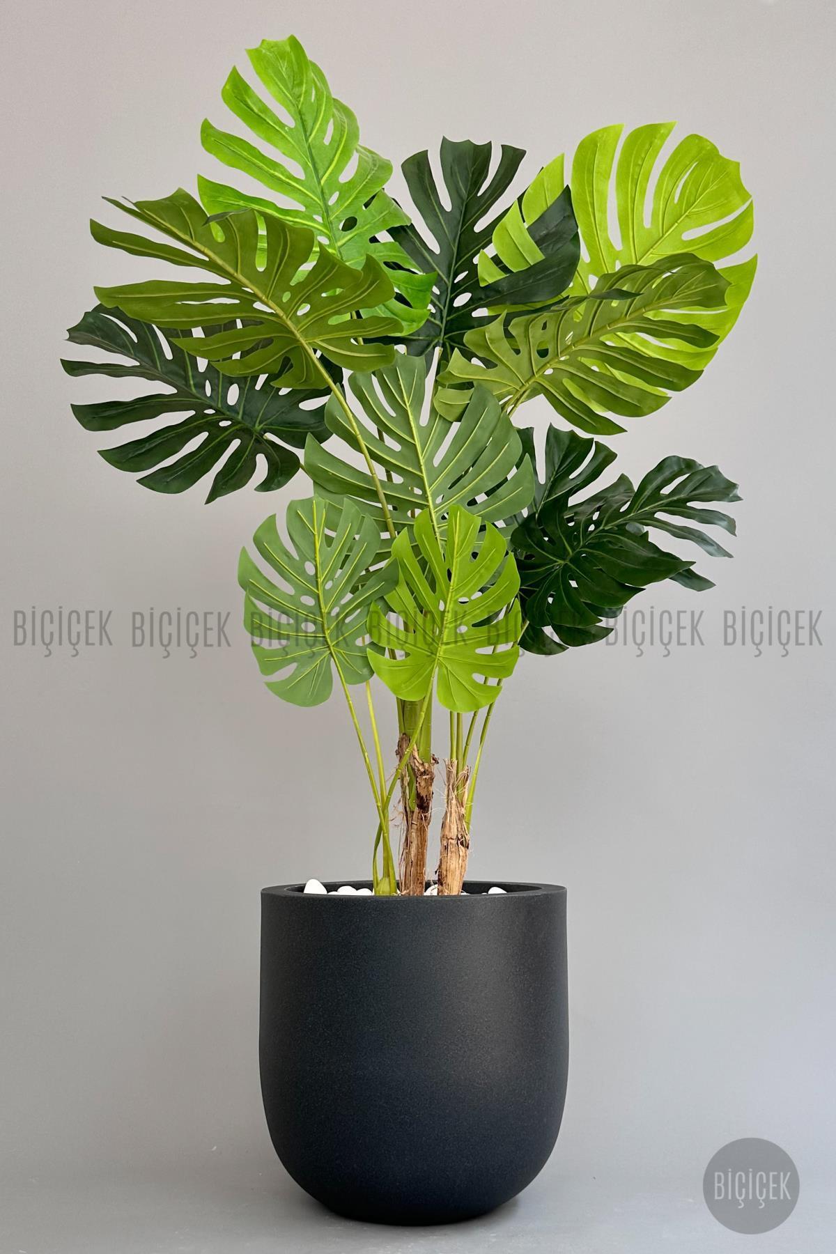 Yapay Monstera Ağacı 170 cm lux dış mekan saksıda