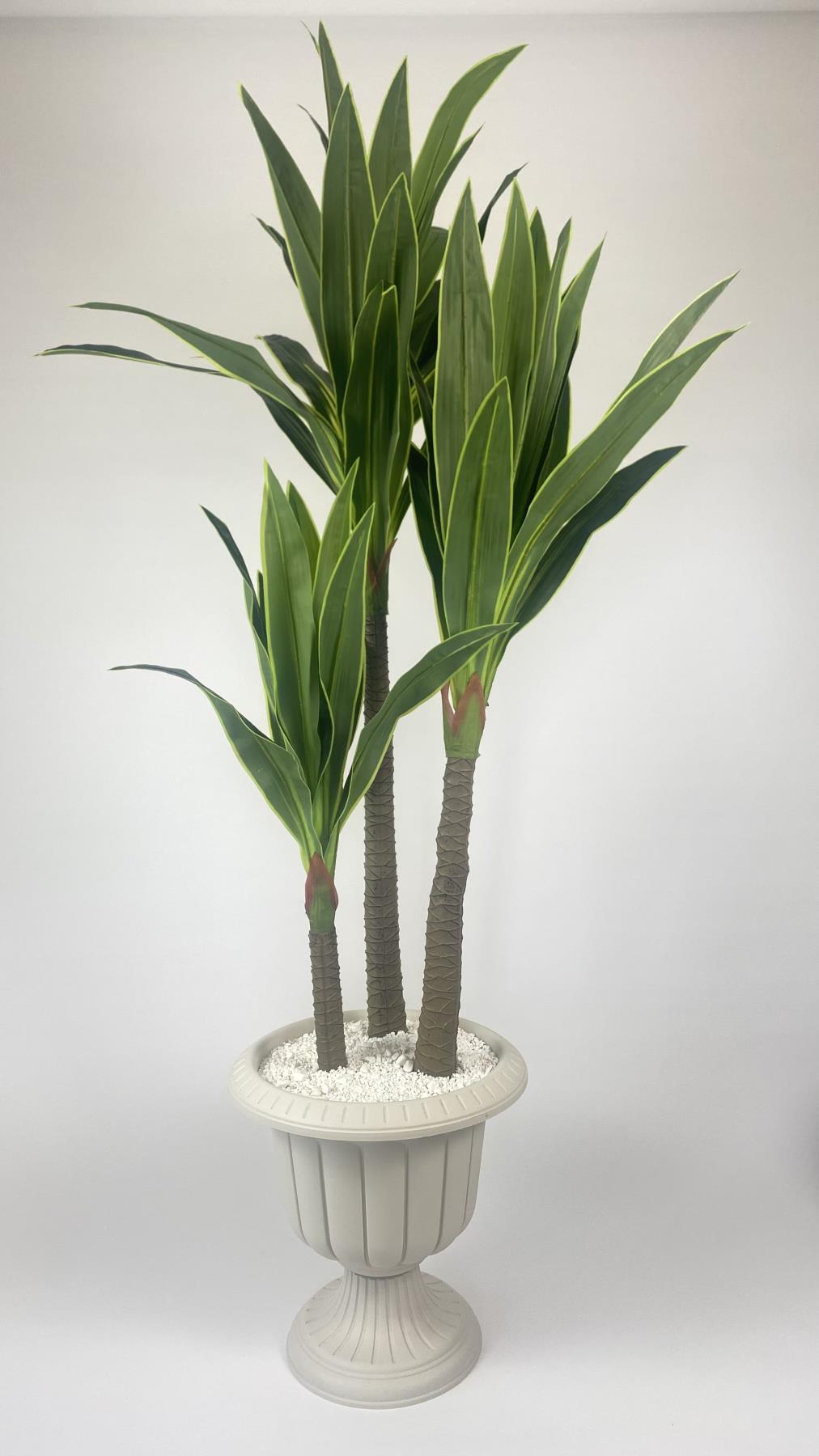 YUCCA Bitkisi 220 cm yapay ağaç beyaz