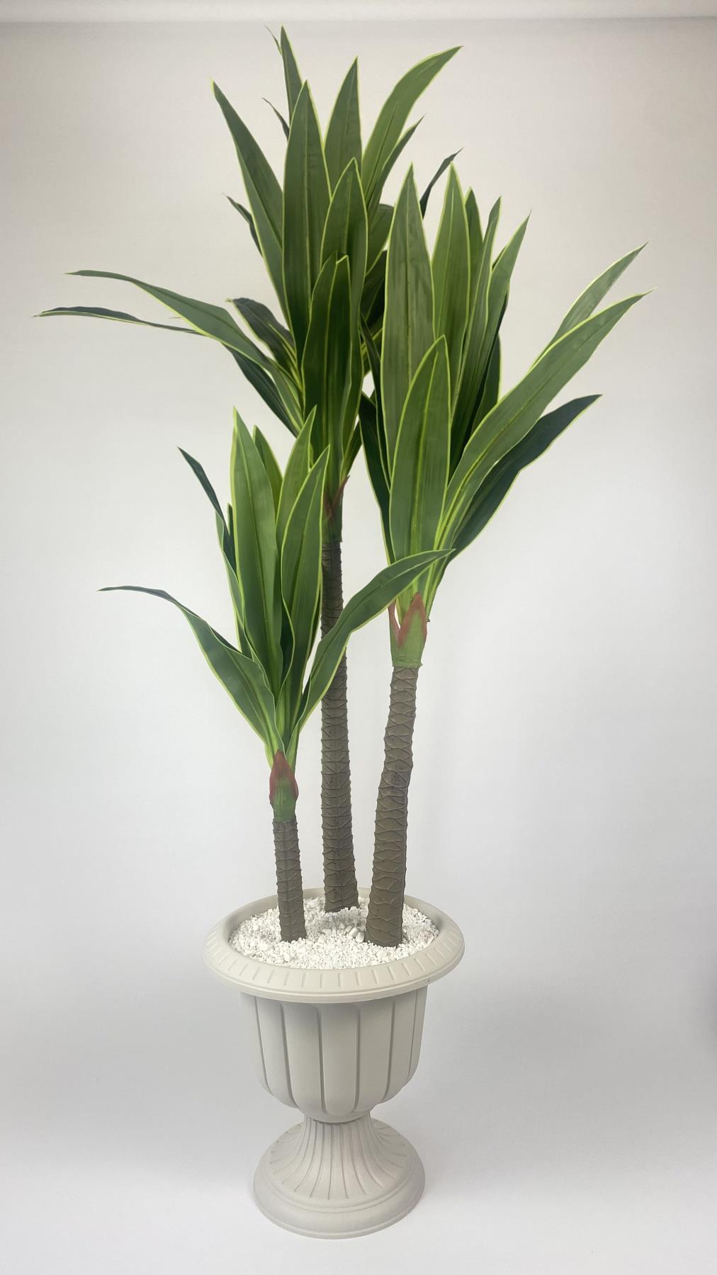 YUCCA Bitkisi 220 cm yapay ağaç beyaz
