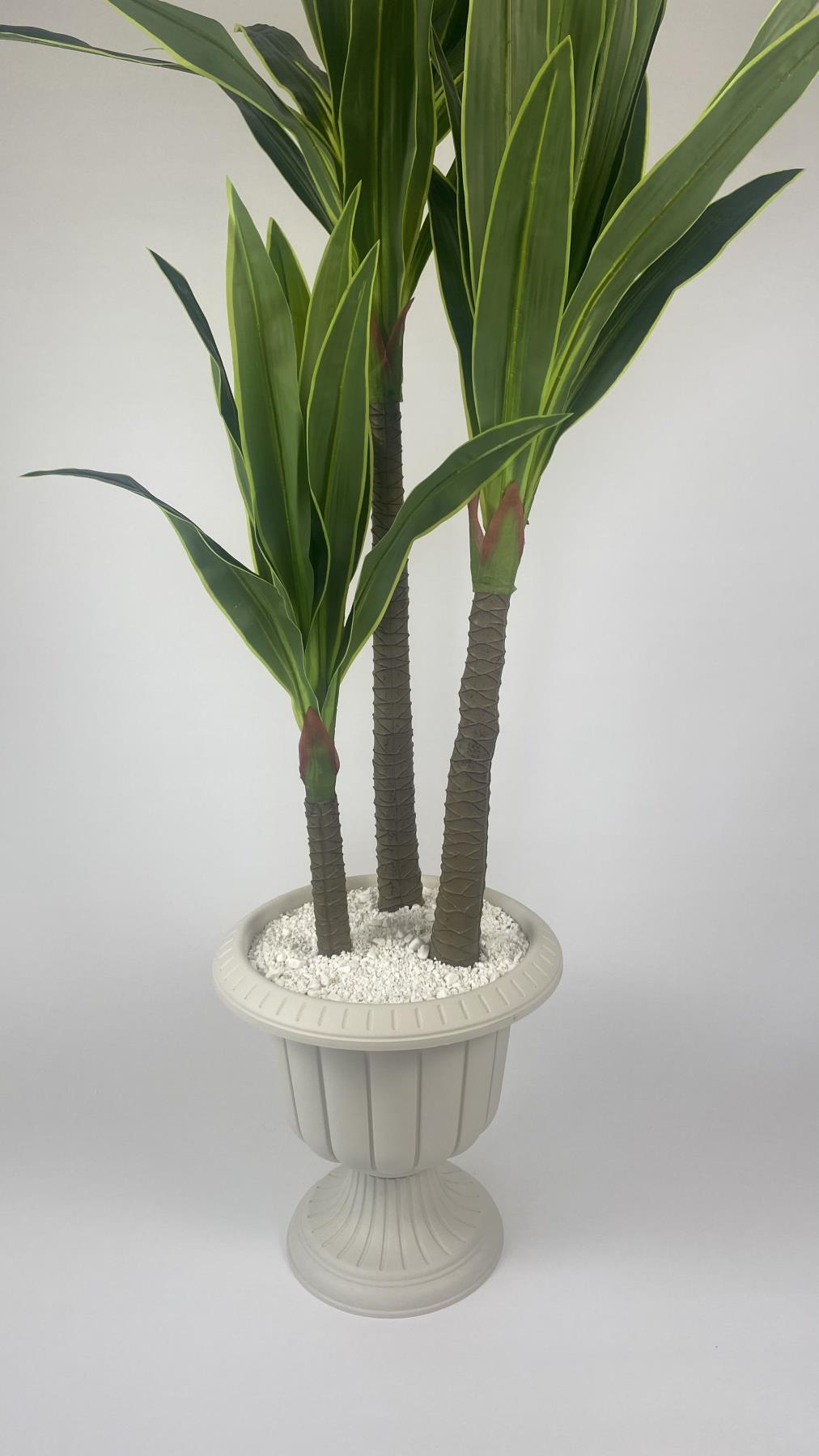 YUCCA Bitkisi 220 cm yapay ağaç beyaz