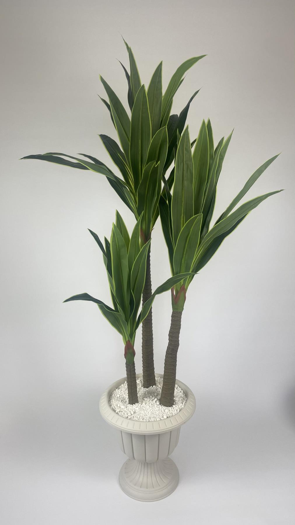 YUCCA Bitkisi 220 cm yapay ağaç beyaz