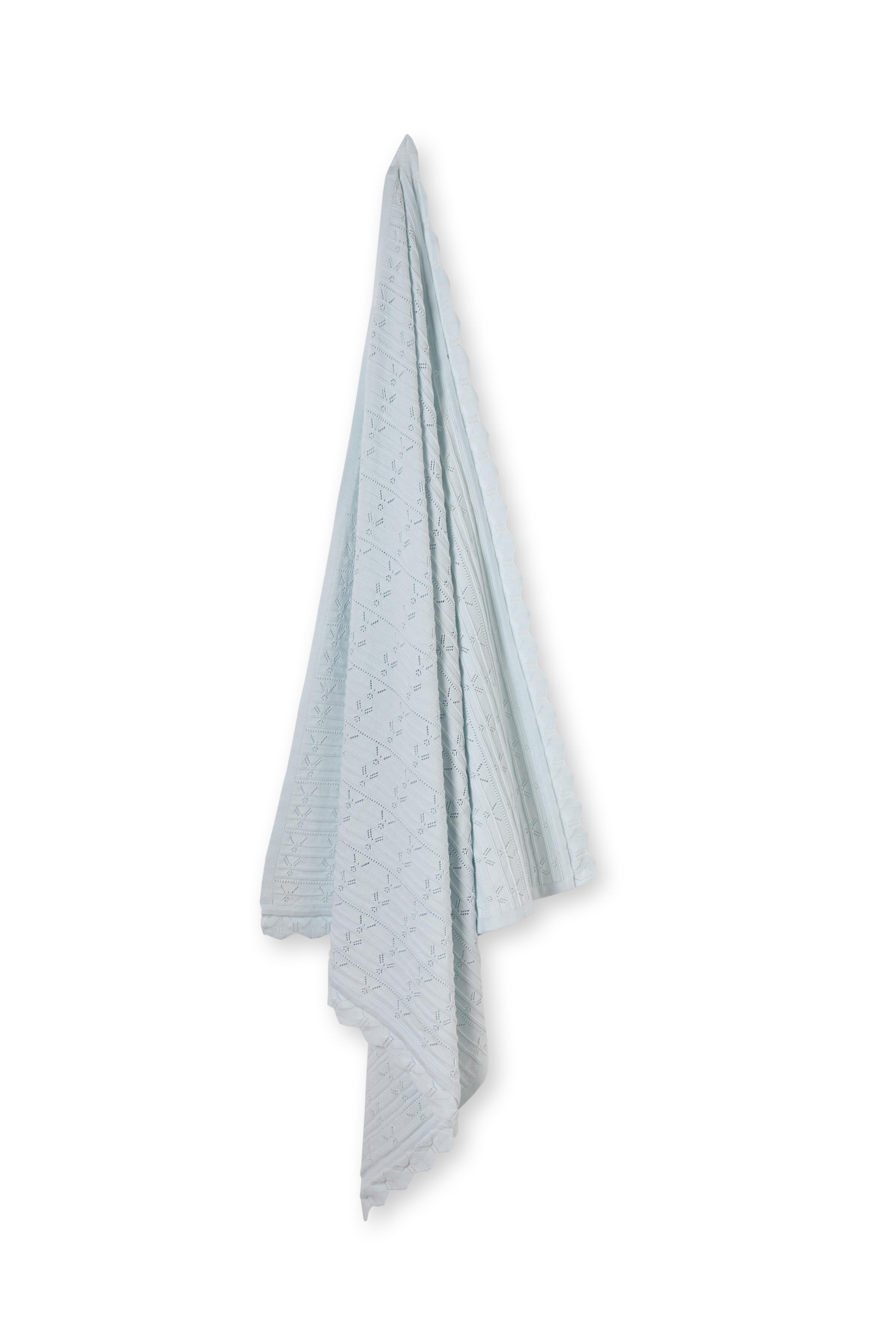 Bebek Mavisi Organik Pamuklu Dört Parça Yenidoğan Triko Erkek Bebek Takımı