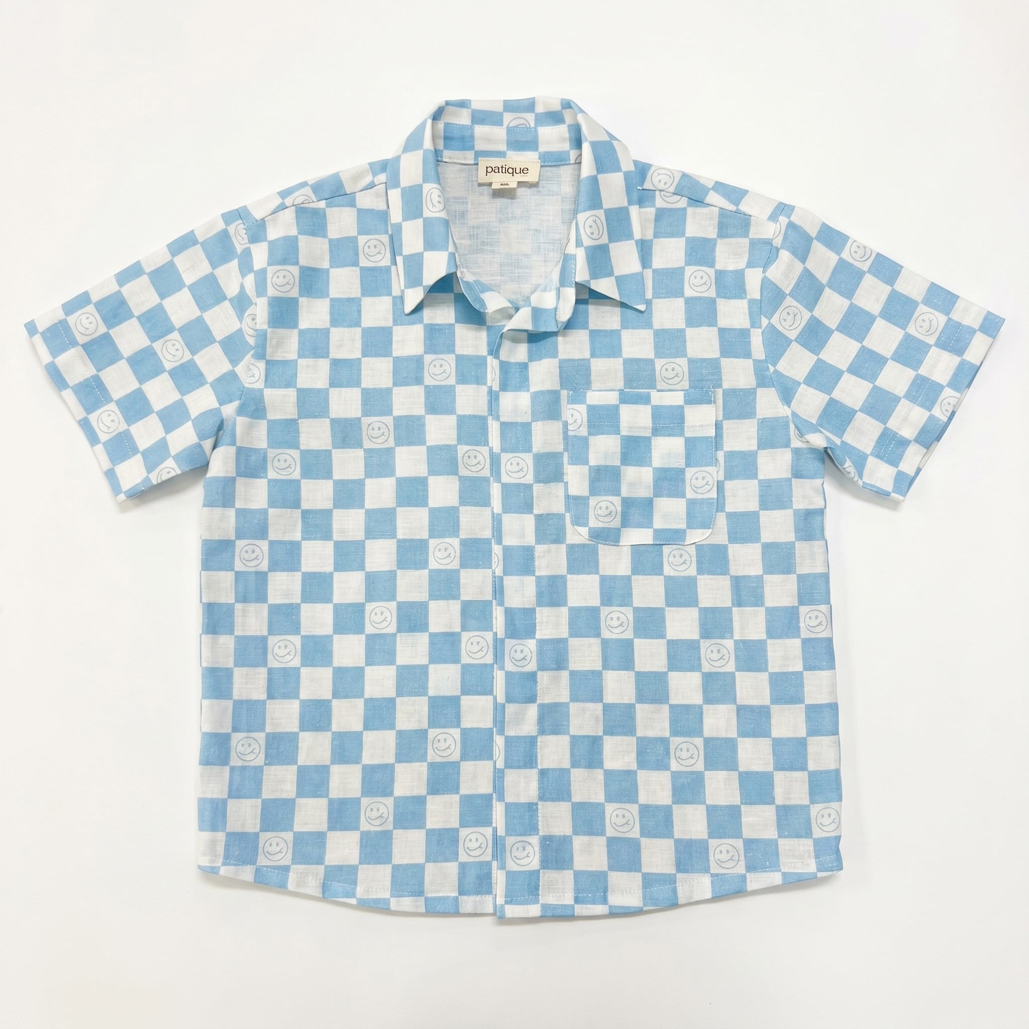 DAMA DESENLİ ERKEK GÖMLEK ŞORT İKİLİ TAKIM