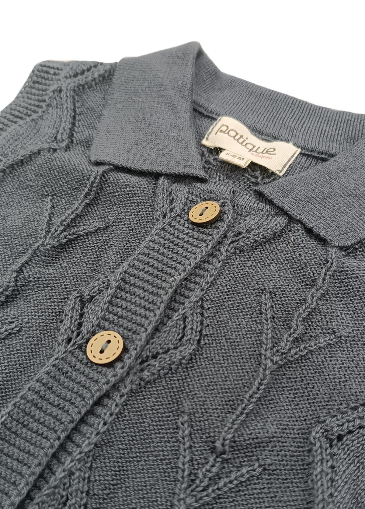 Füme Erkek Bebek Organik Ajurlu Tulum