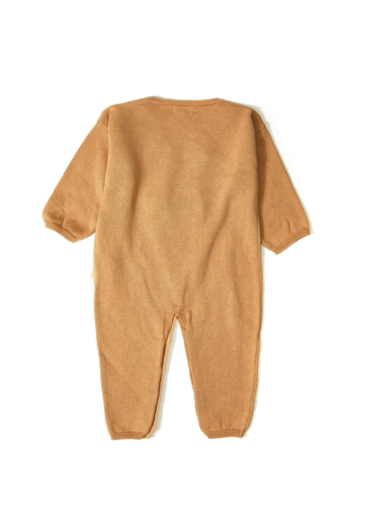 Gül Kurusu Kız Bebek Çiçek Desenli Organik Pamuk Tulum