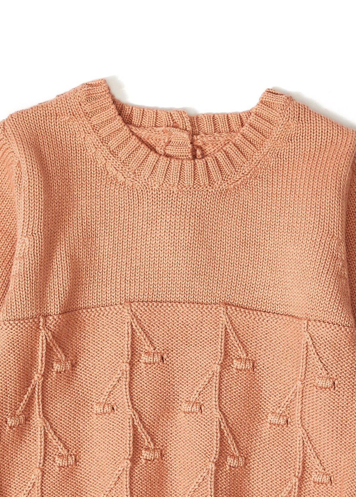 Rose Organic Cotton Long Sleeve Salopet Rompers for Baby Girl 