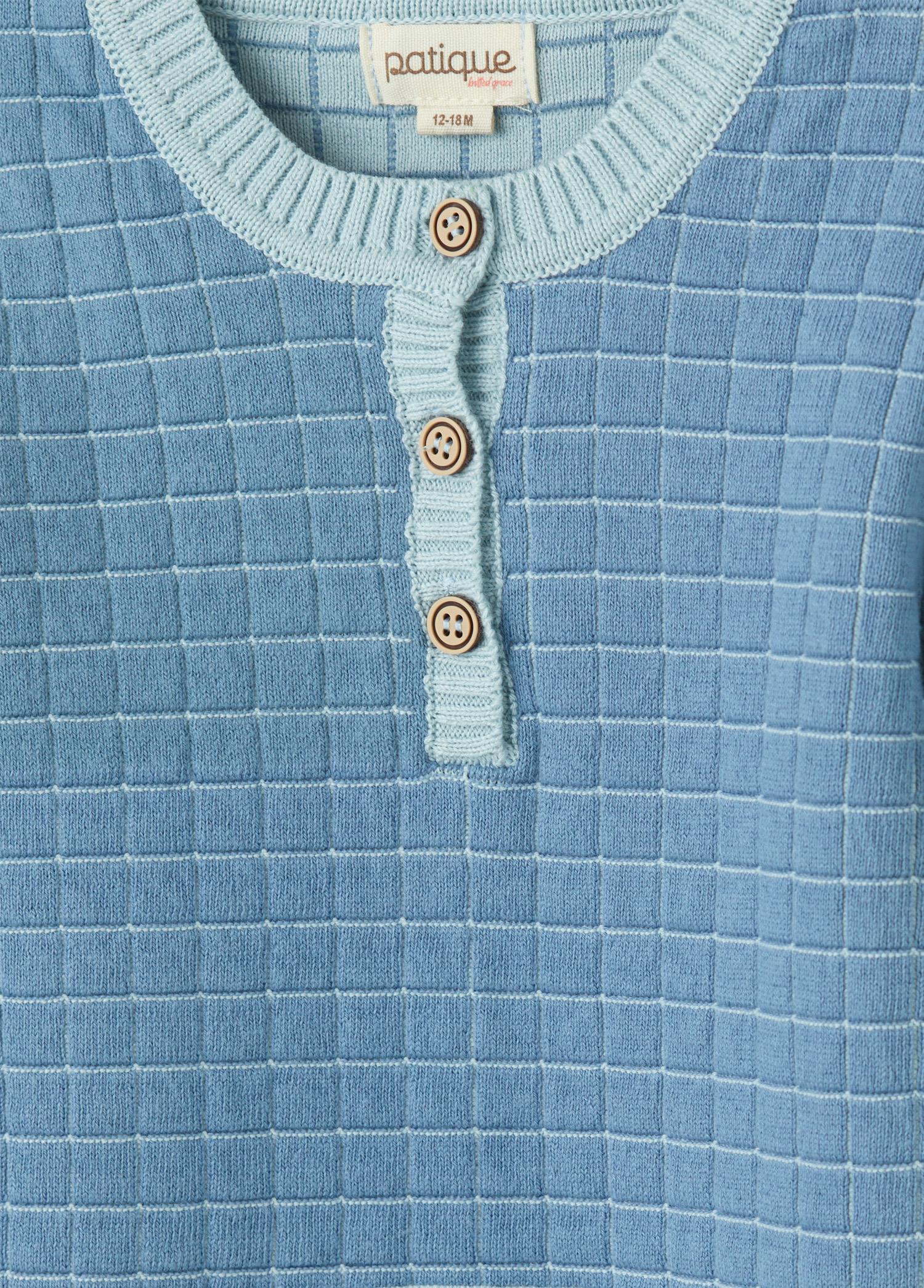 İndigo Organik Pamuk Bebek Tulum