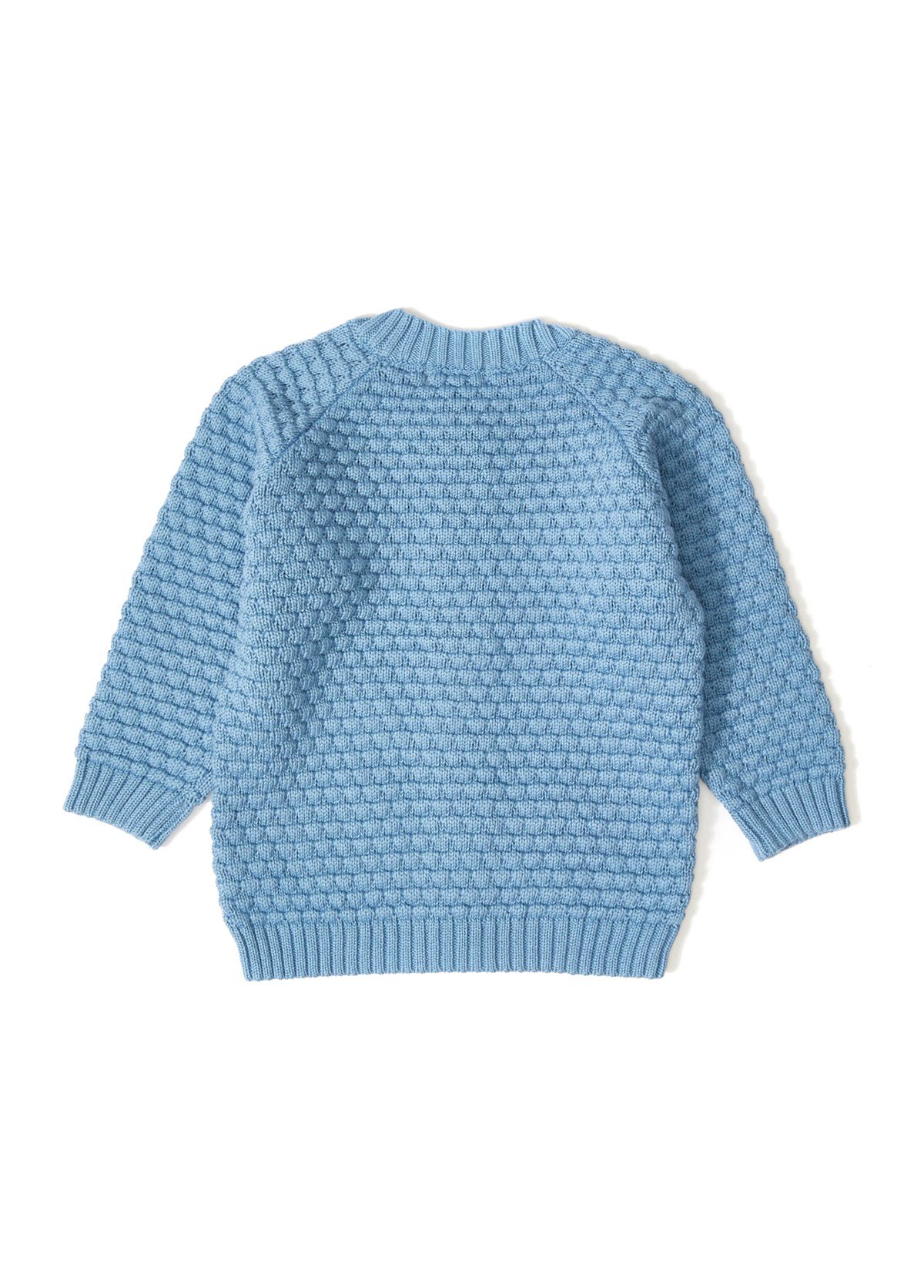 Indigo Organic Cotton Knitwear Baby Cardigan