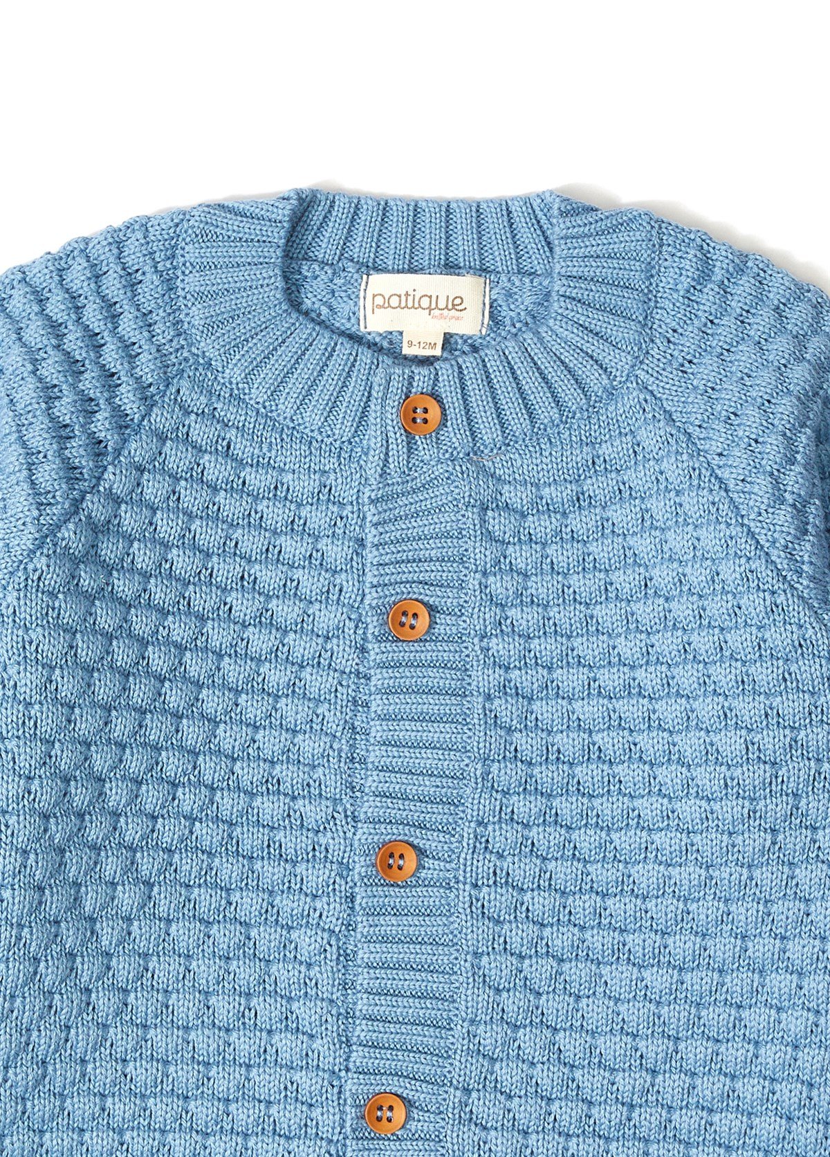 Indigo Organic Cotton Knitwear Baby Cardigan