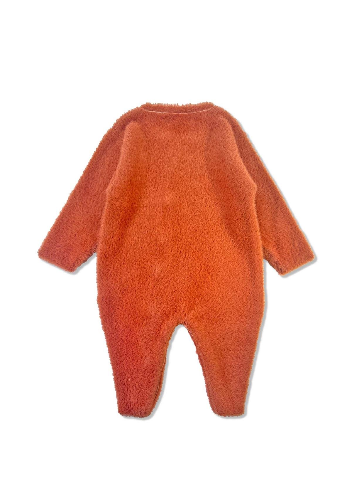 Kiremit Organik Pamuk Ayıcıklı Bebek Tulum