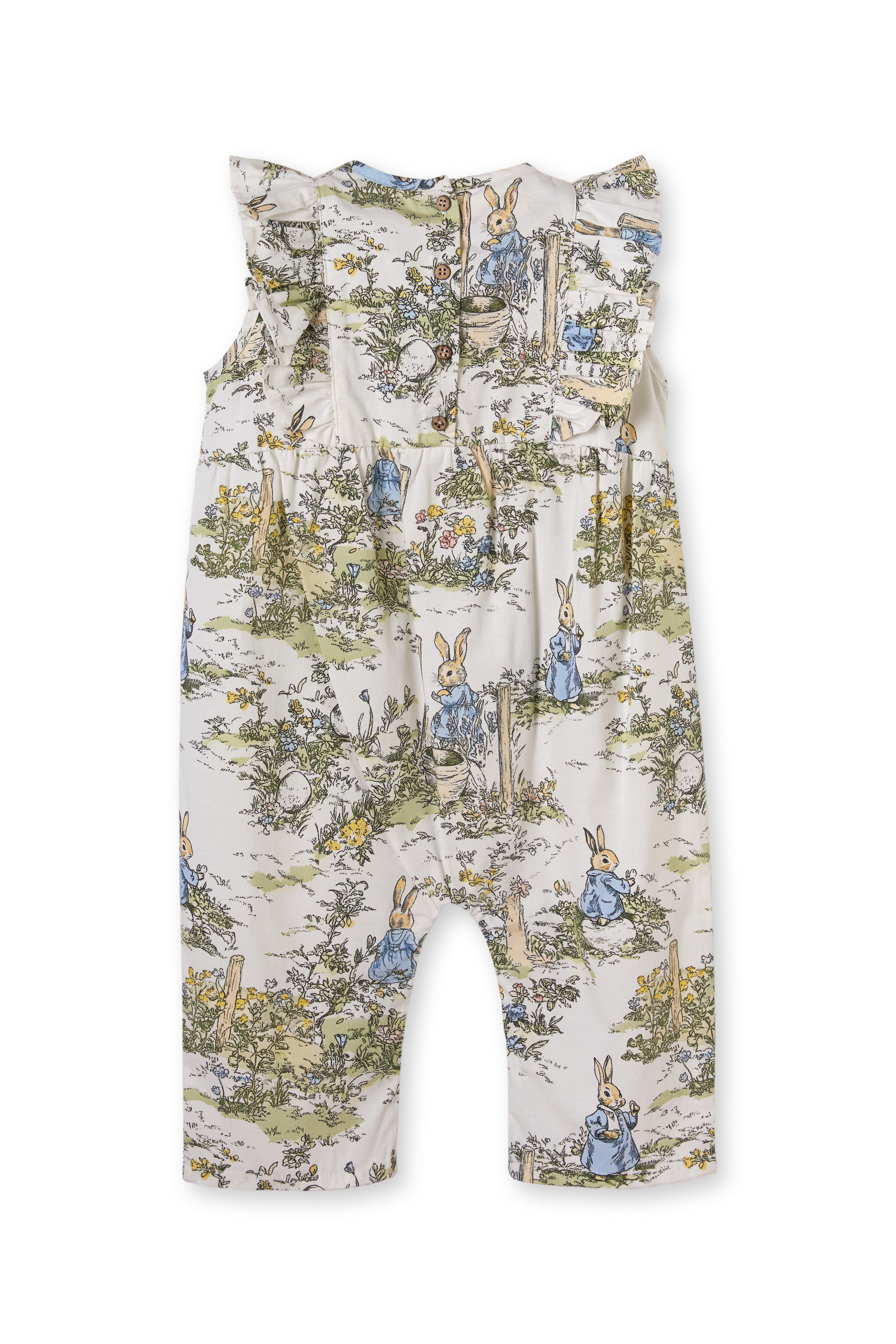 Krem Keten Nakışlı Pamuklu Kız Çocuk Elbise