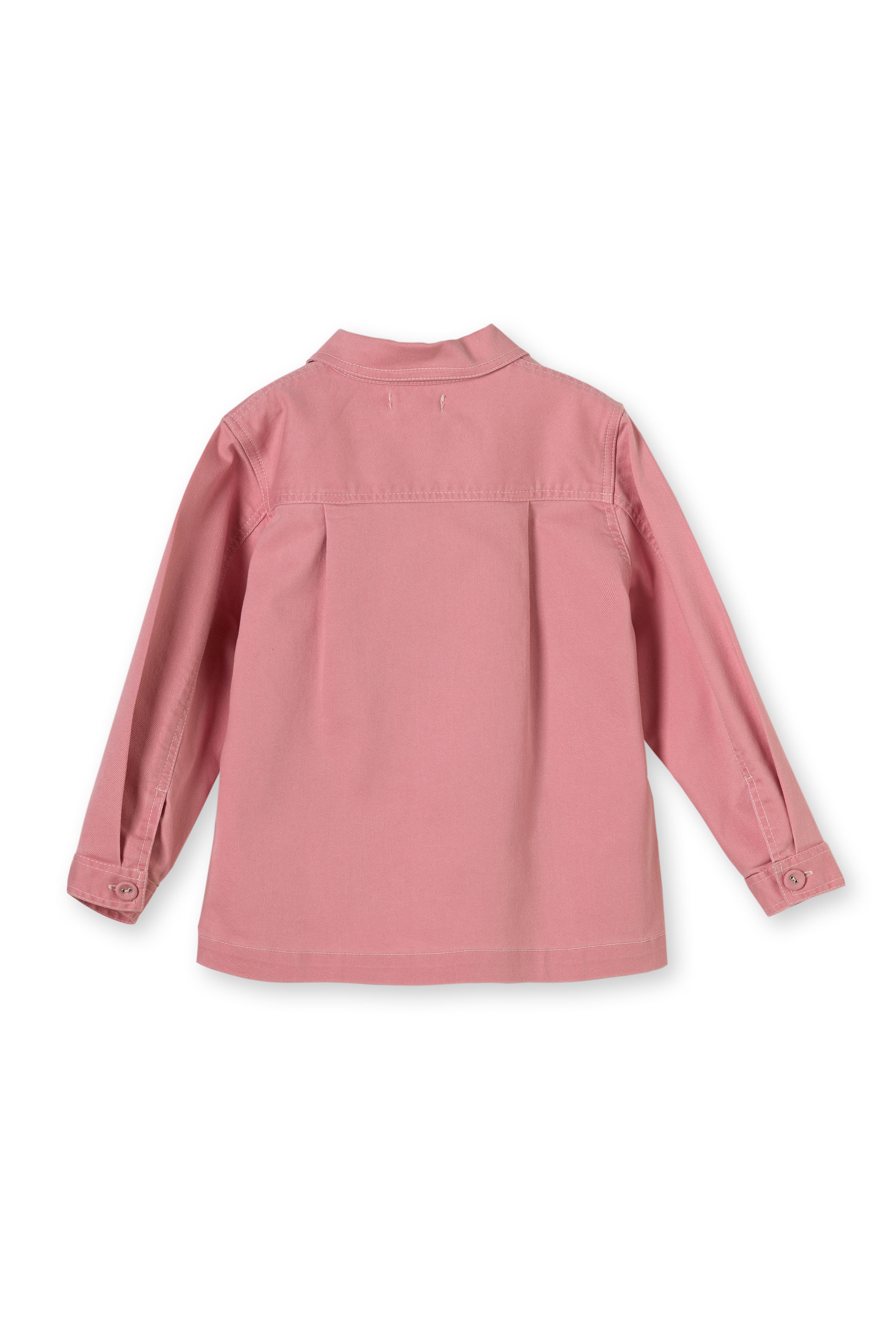 Pembe Denim Pamuklu Kız Çocuk Ceket