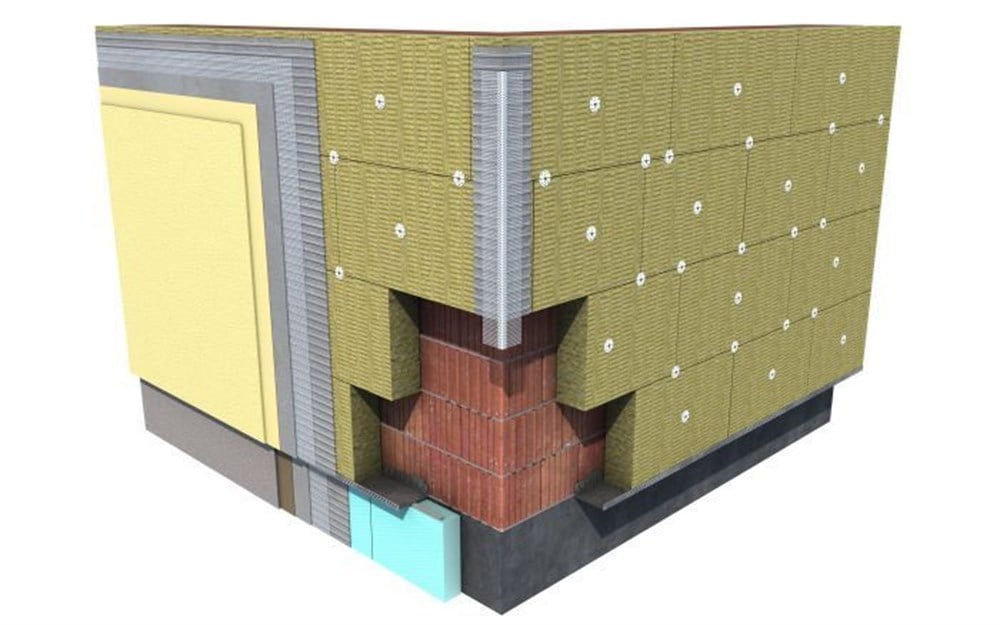 Taşyünü Mantolama Levhası 150kg/m3 (5cm) 60X120cm