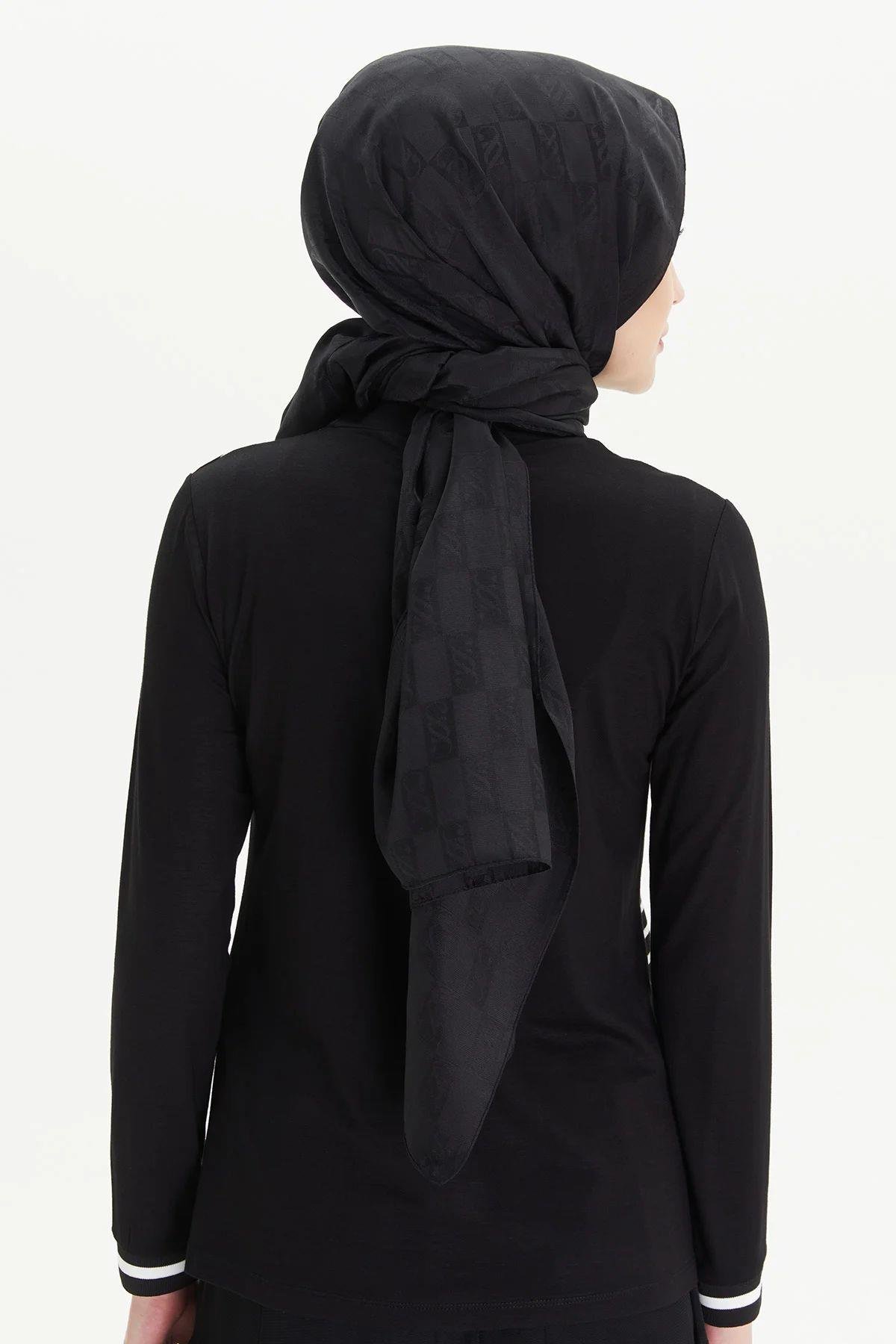 65 cm İpek Penye Bluz - Siyah