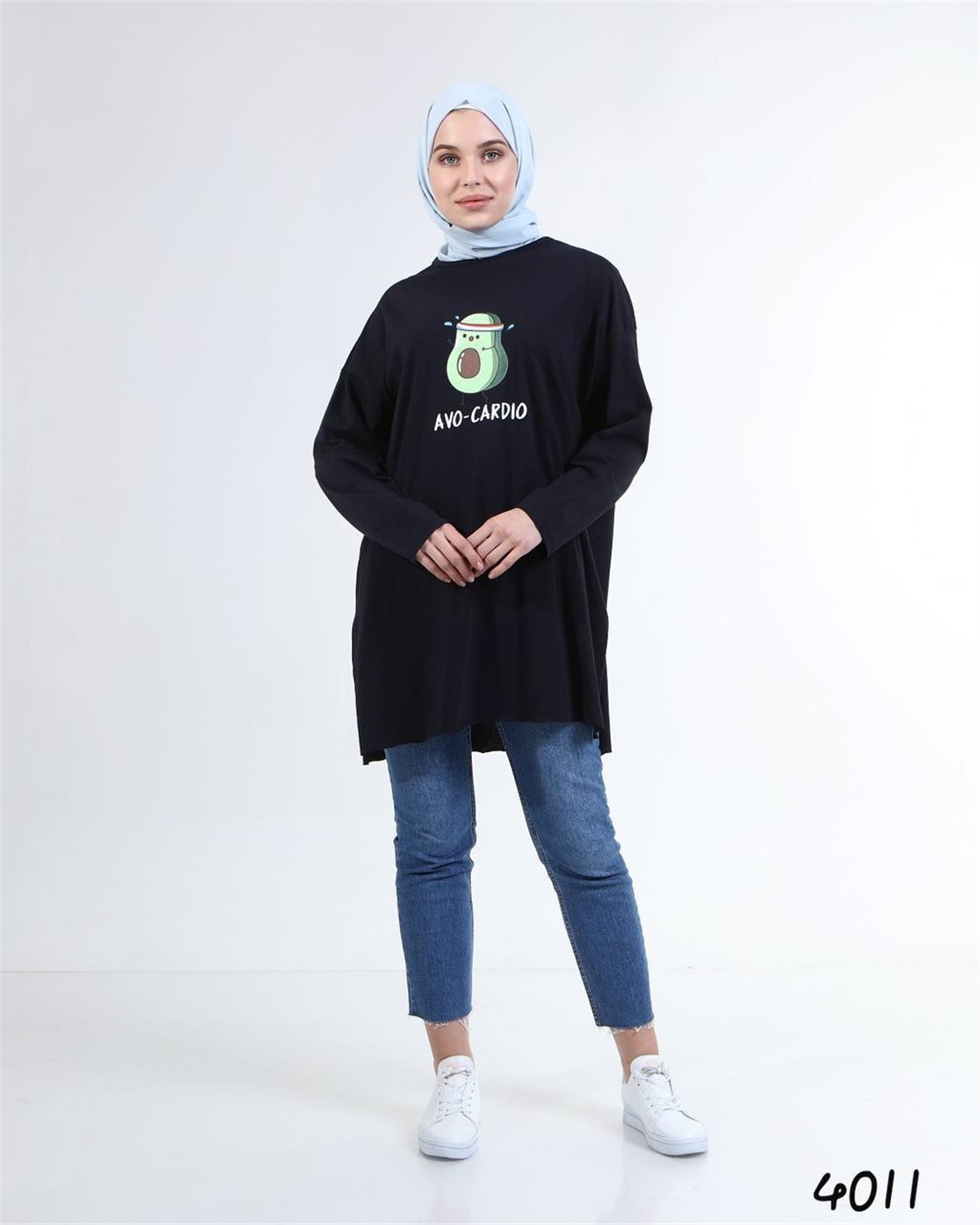 Baskılı Penye Tunik