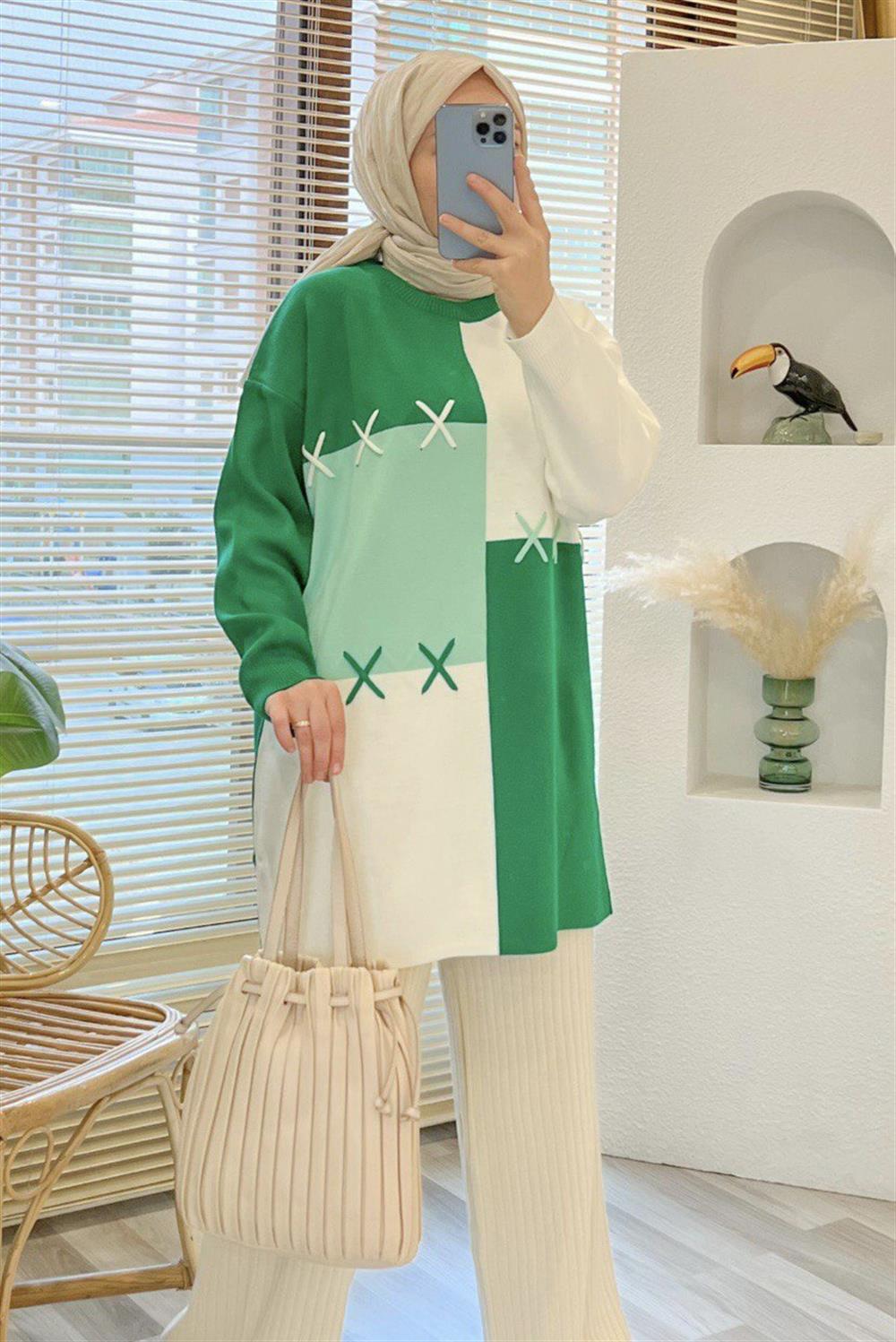 Biyeli Triko Tunik 