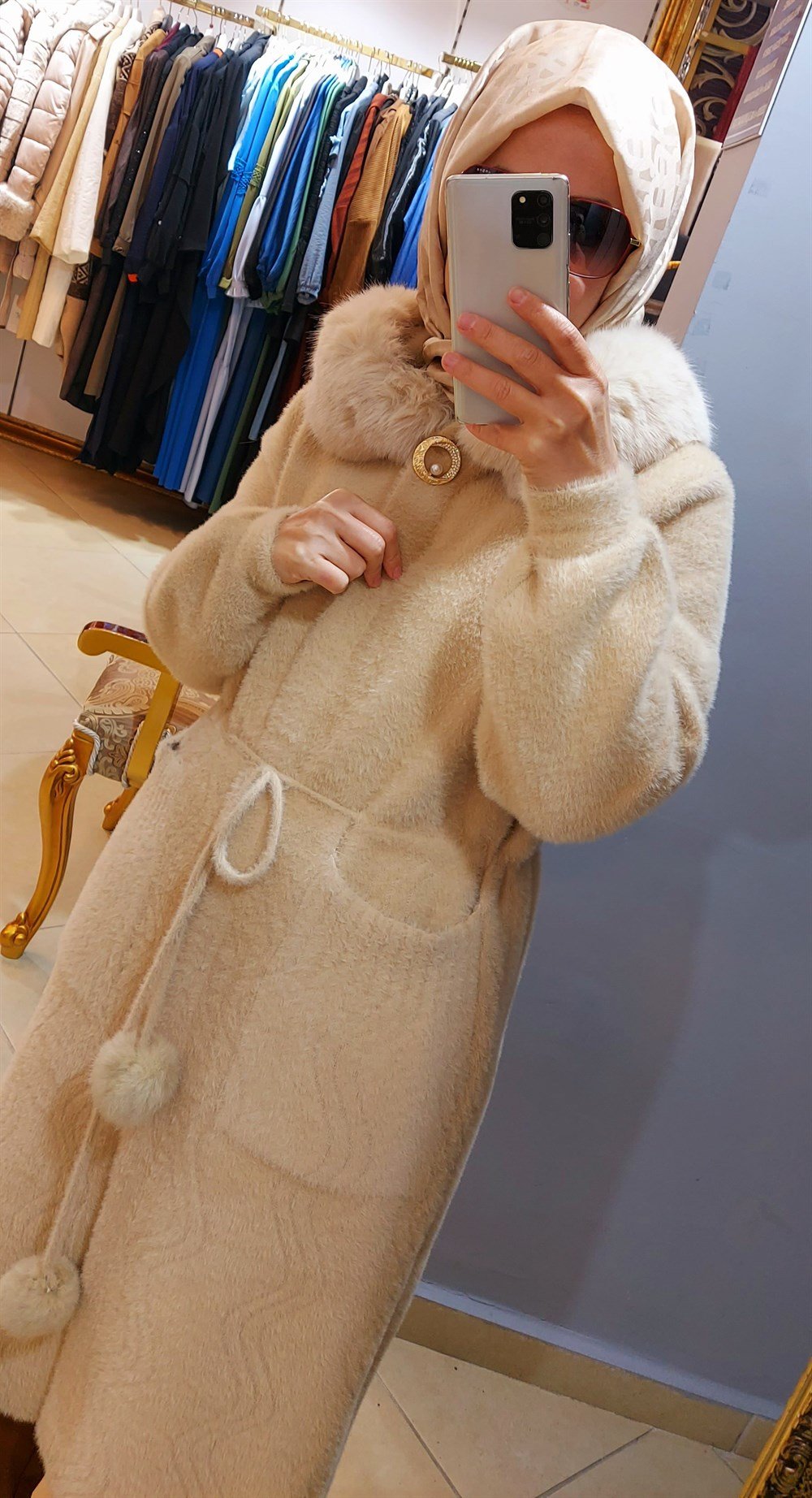 İthal Angora Kaban - Bej