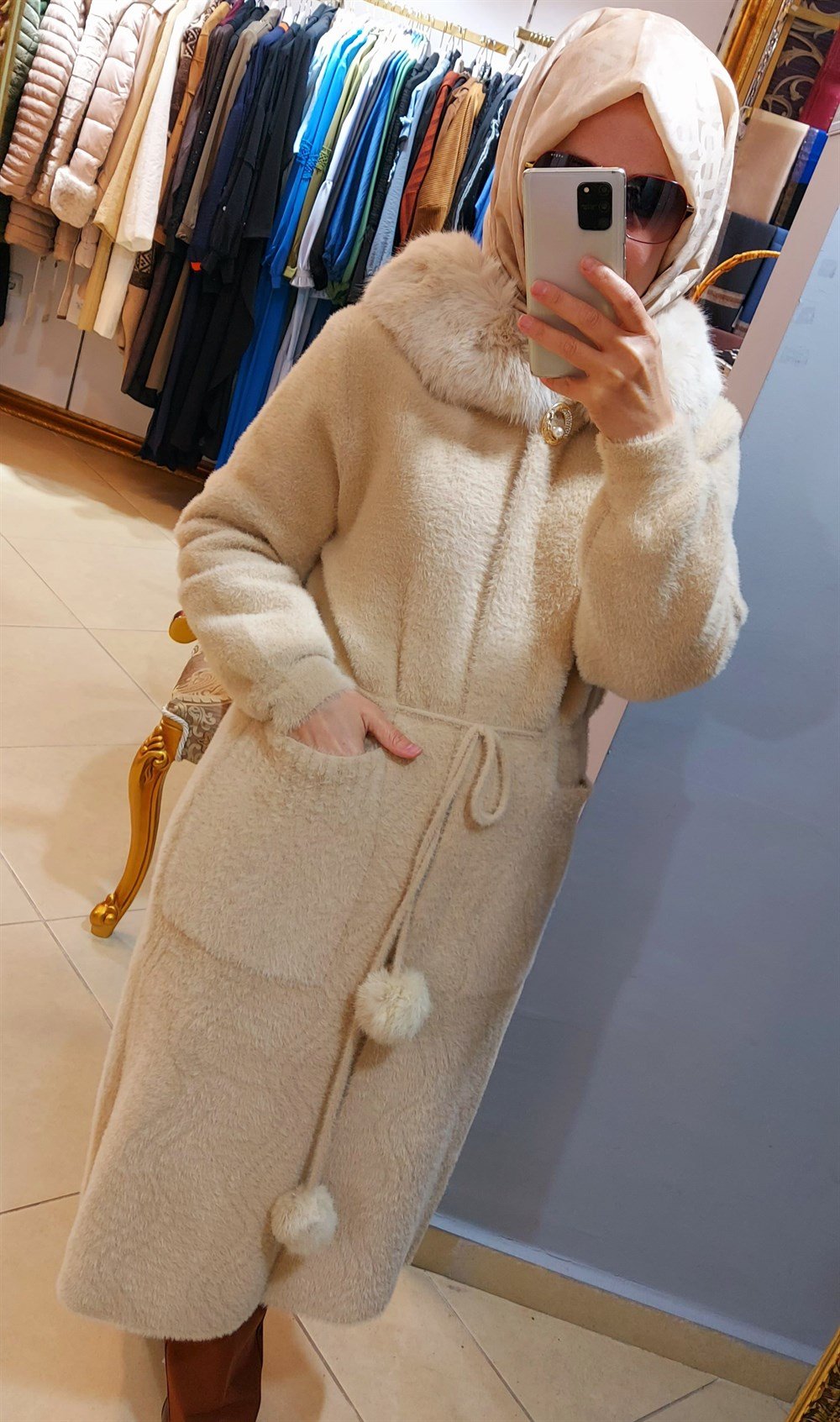 İthal Angora Kaban - Bej