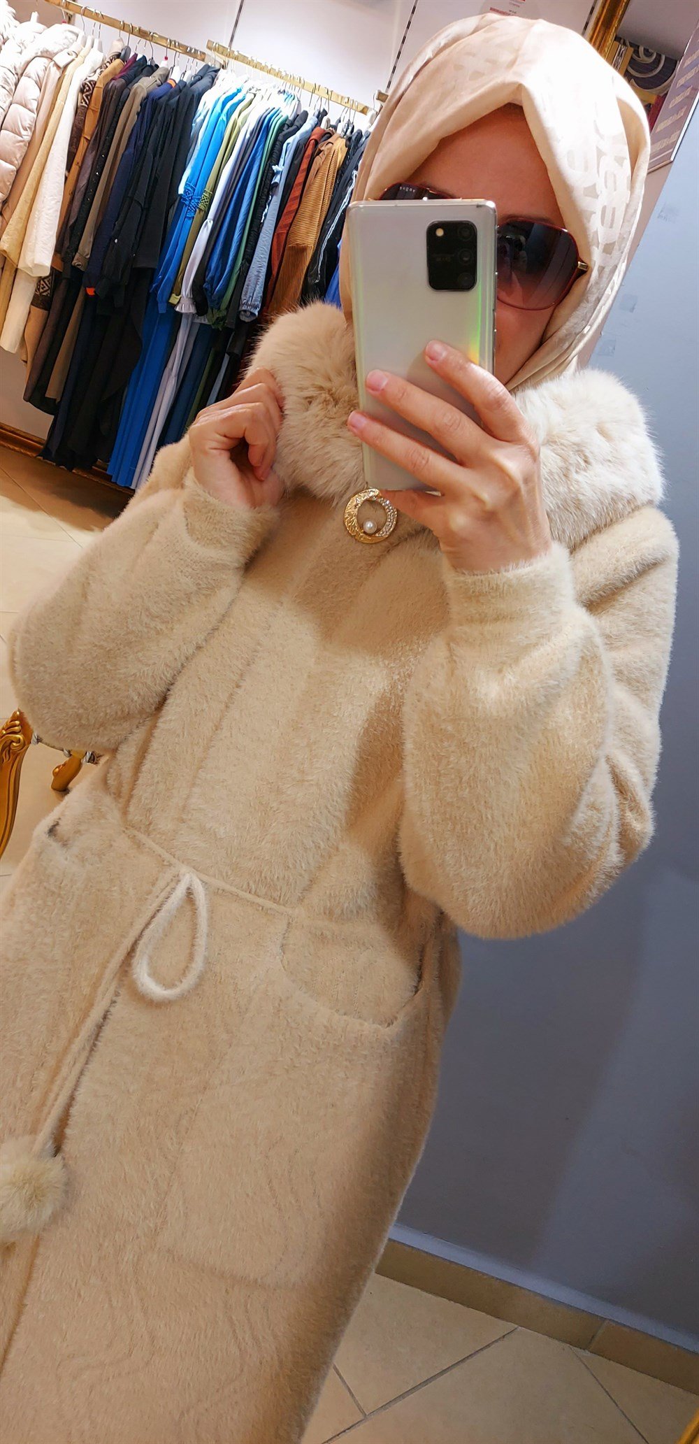İthal Angora Kaban - Bej