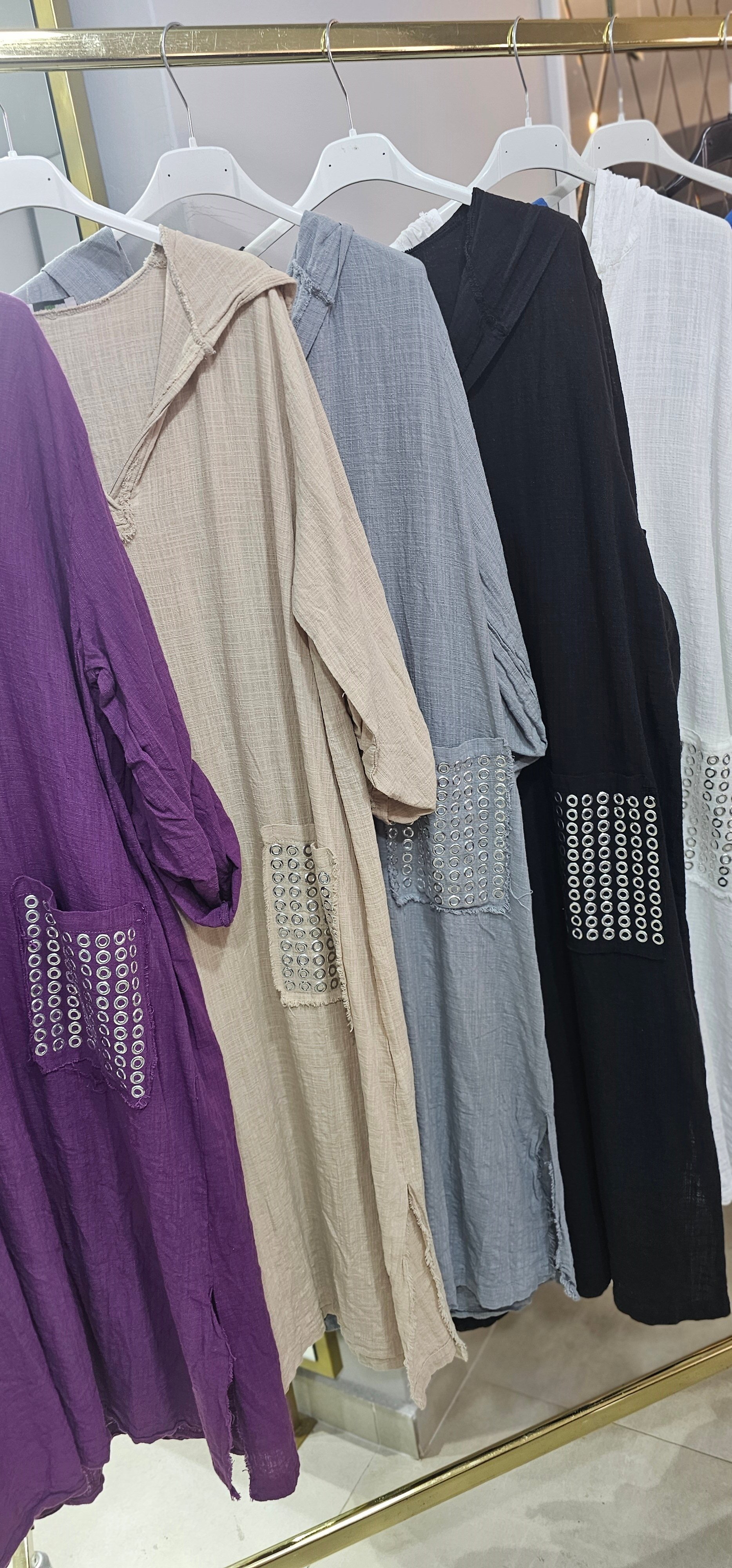 İthal Pamuk Tunik Elbise