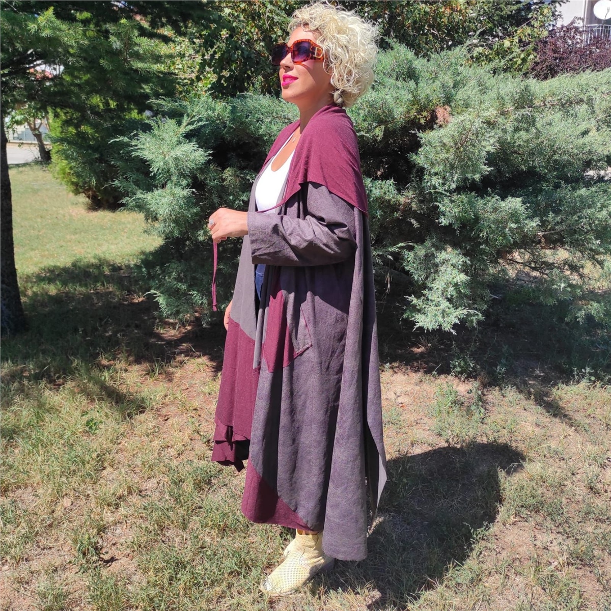 Kapuşonlu Süet Kap