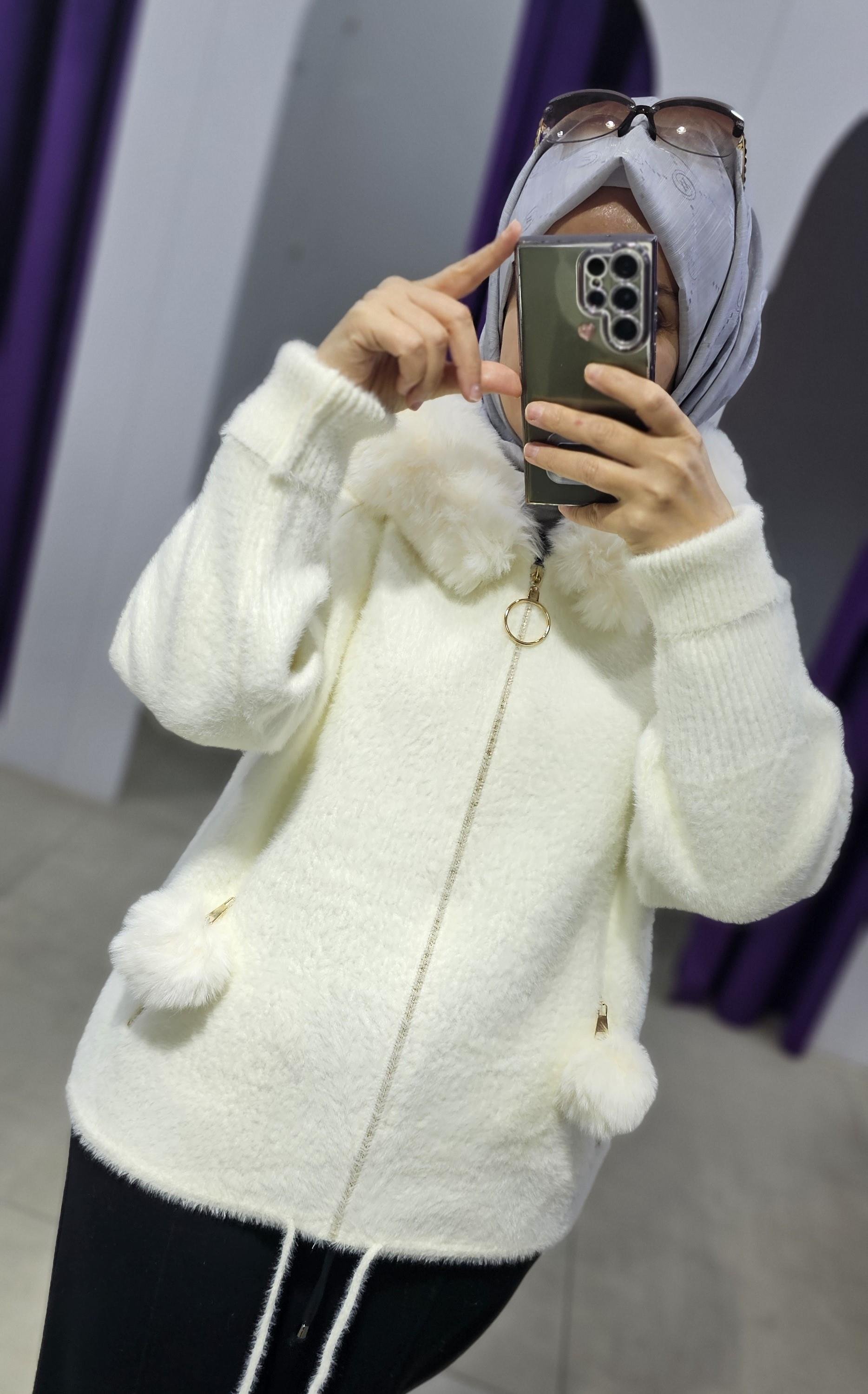 Orjinal İthal Angora Kaban Hırka
