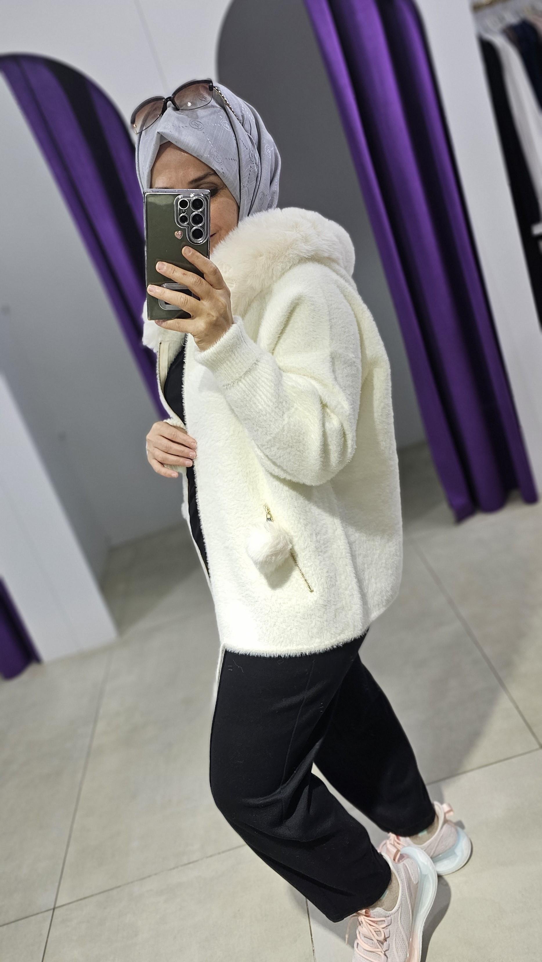 Orjinal İthal Angora Kaban Hırka