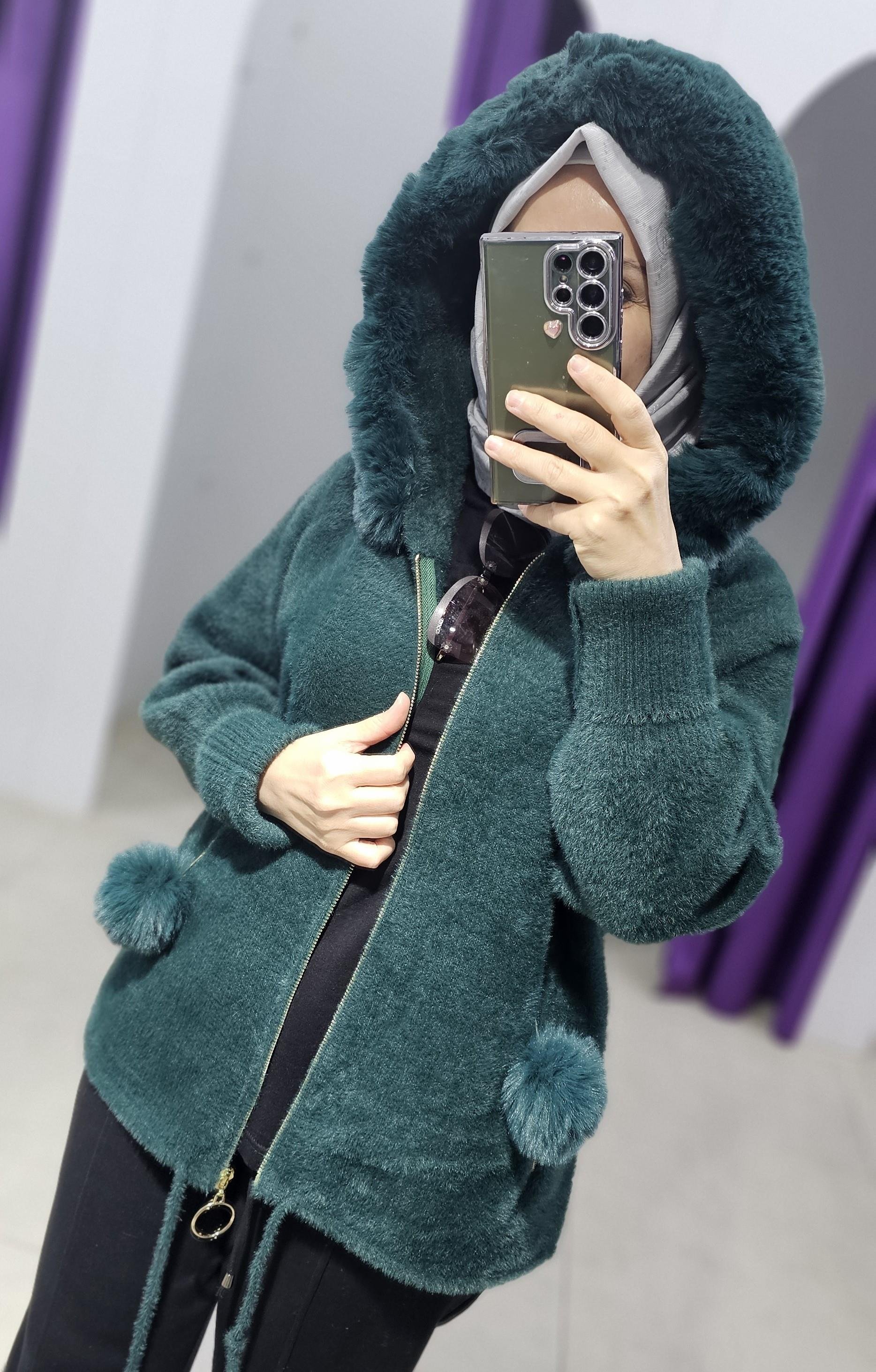 Orjinal İthal Angora Kaban Hırka
