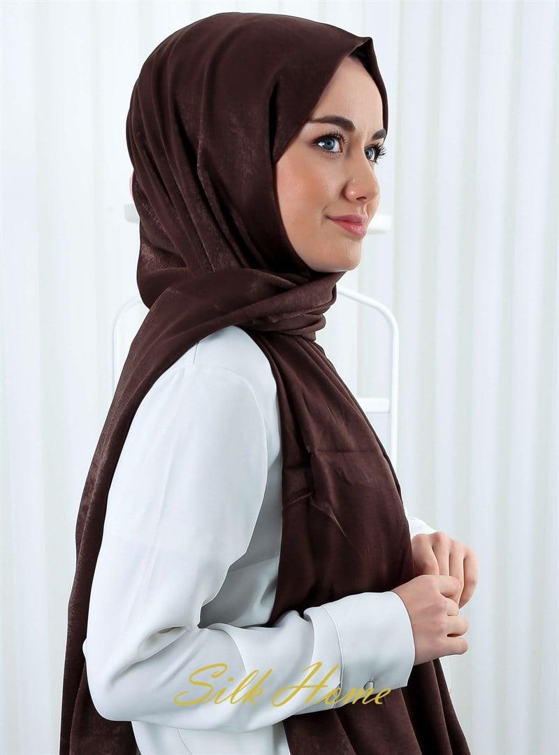 Silk Home Bambu İpeği Şal - Kahve