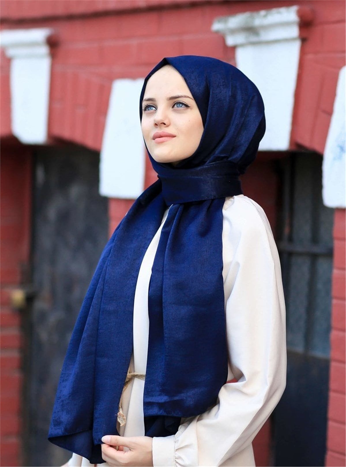 Silk Home Bambu İpeği Şal - Lacivert