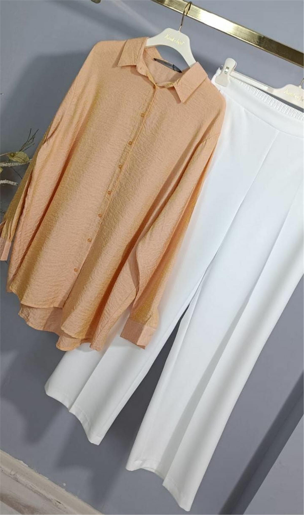 Sim Doku Visköz Gömlek - Orange