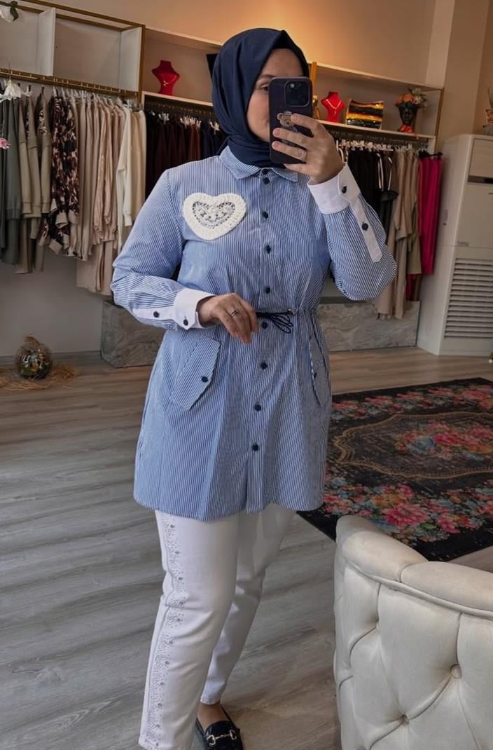 Tasarım Tunik - Mavi