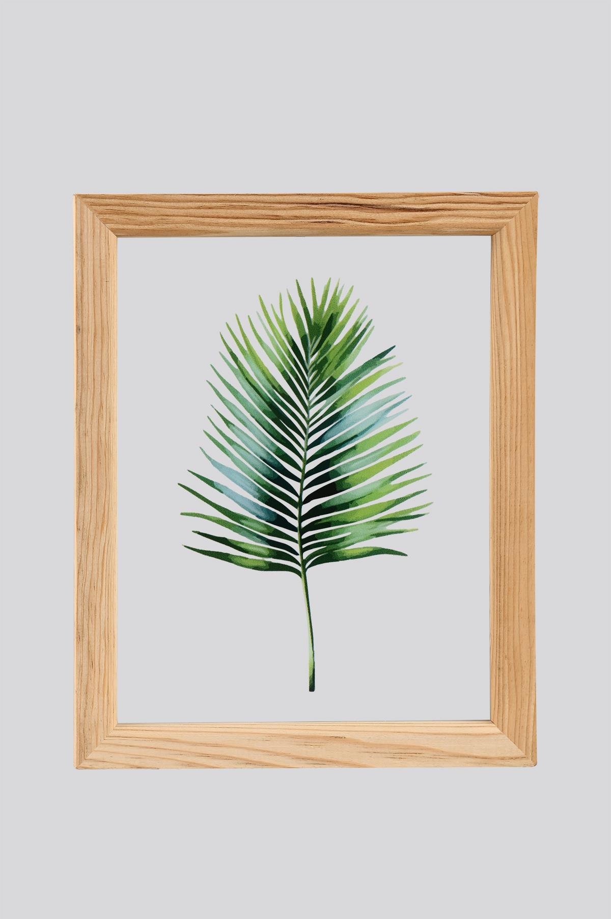 Muyika Regina Ocaliptus 3 Parça Ahşap Çerçeveli Cam Üstü Baskı Tablo Seti 28x66cm 