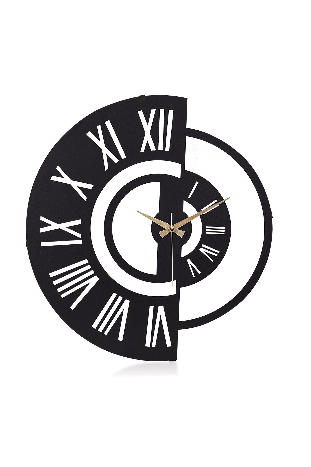 MUYİKA Ruota Metal Siyah Duvar Saati 41x41cm MDS-41