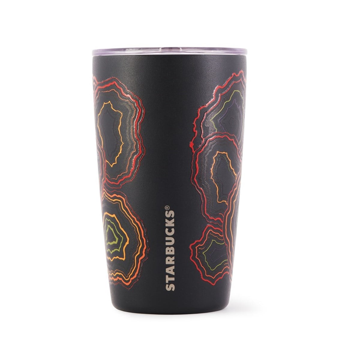 Starbucks® Kızıl-Kahve Desenli Çelik Termos  355 ml