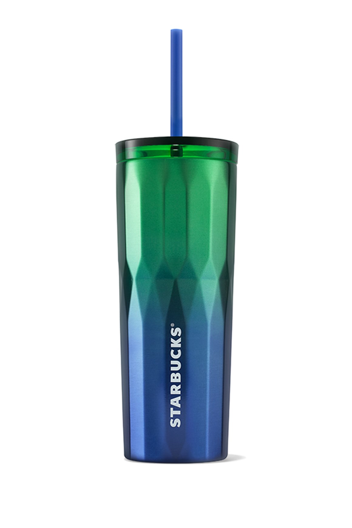 Starbucks® Paslanmaz Çelik Soğuk Içecek Bardağı - Mavi Yeşil - 473 ml - 11142483 