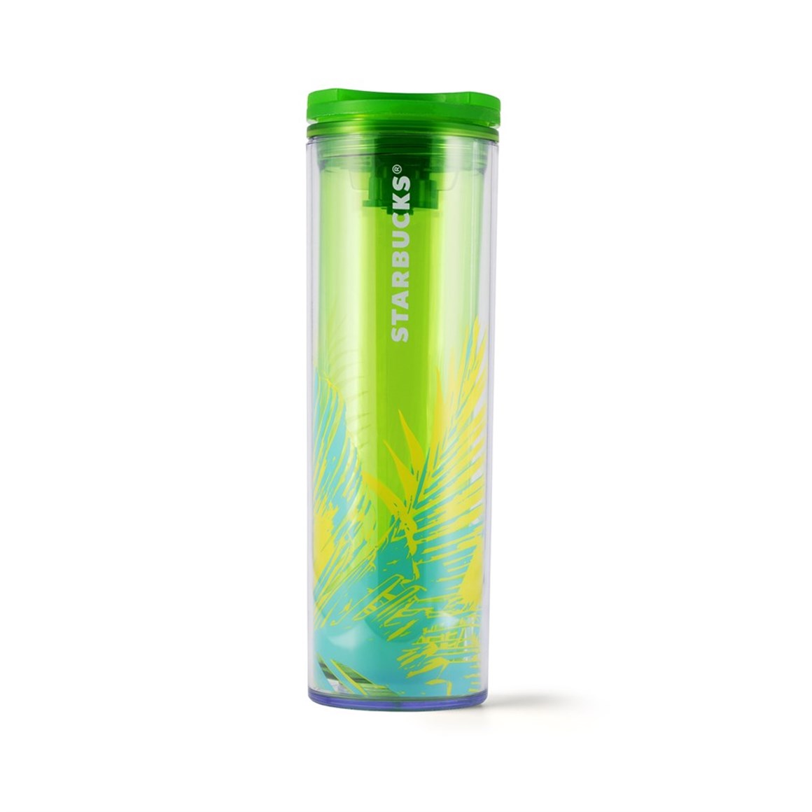 Starbucks® Yeşil Palmiyeli Plastik Termos 480 ml - 11133309