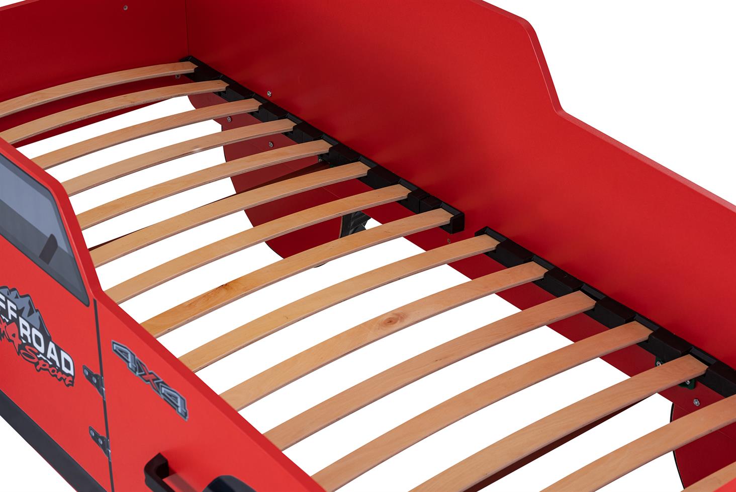 Jeep Arabalı Yatak Kırmızı