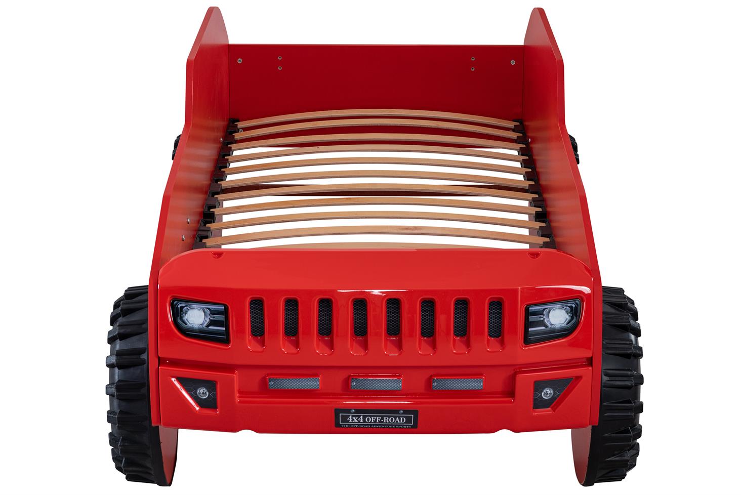 Jeep Arabalı Yatak Kırmızı