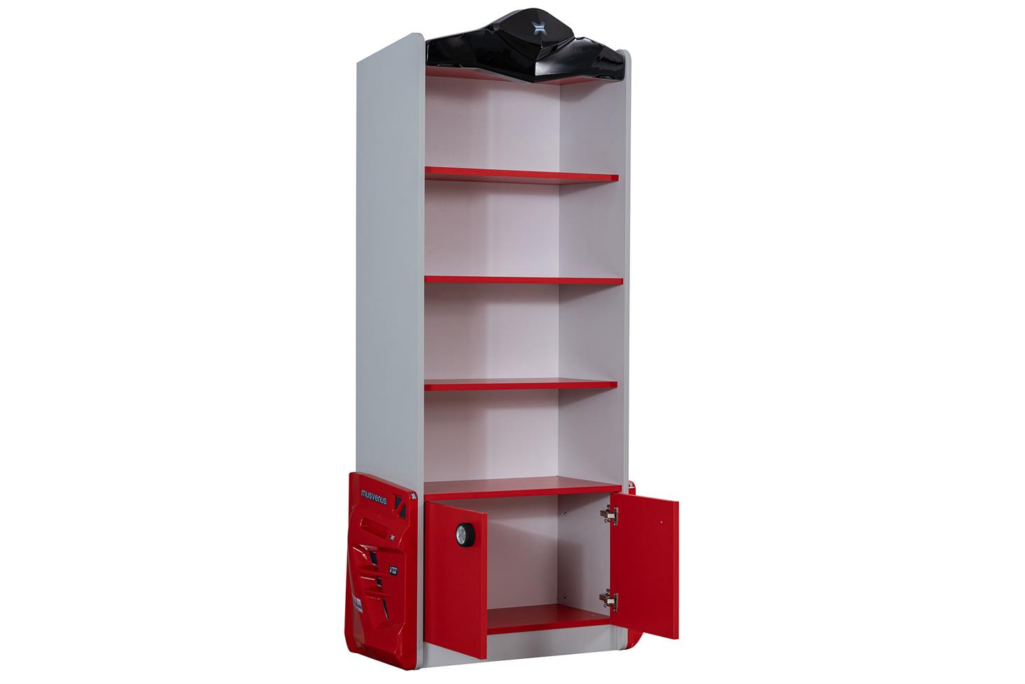 Sports Merso Arabalı Yataklı Çocuk Odası Takımı Kırmızı