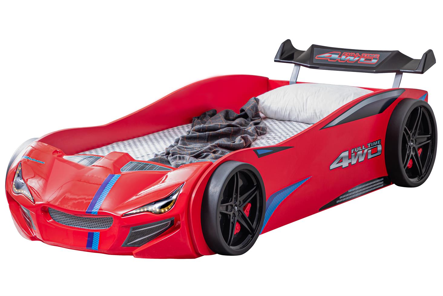 Sports Merso Arabalı Yataklı Çocuk Odası Takımı Kırmızı